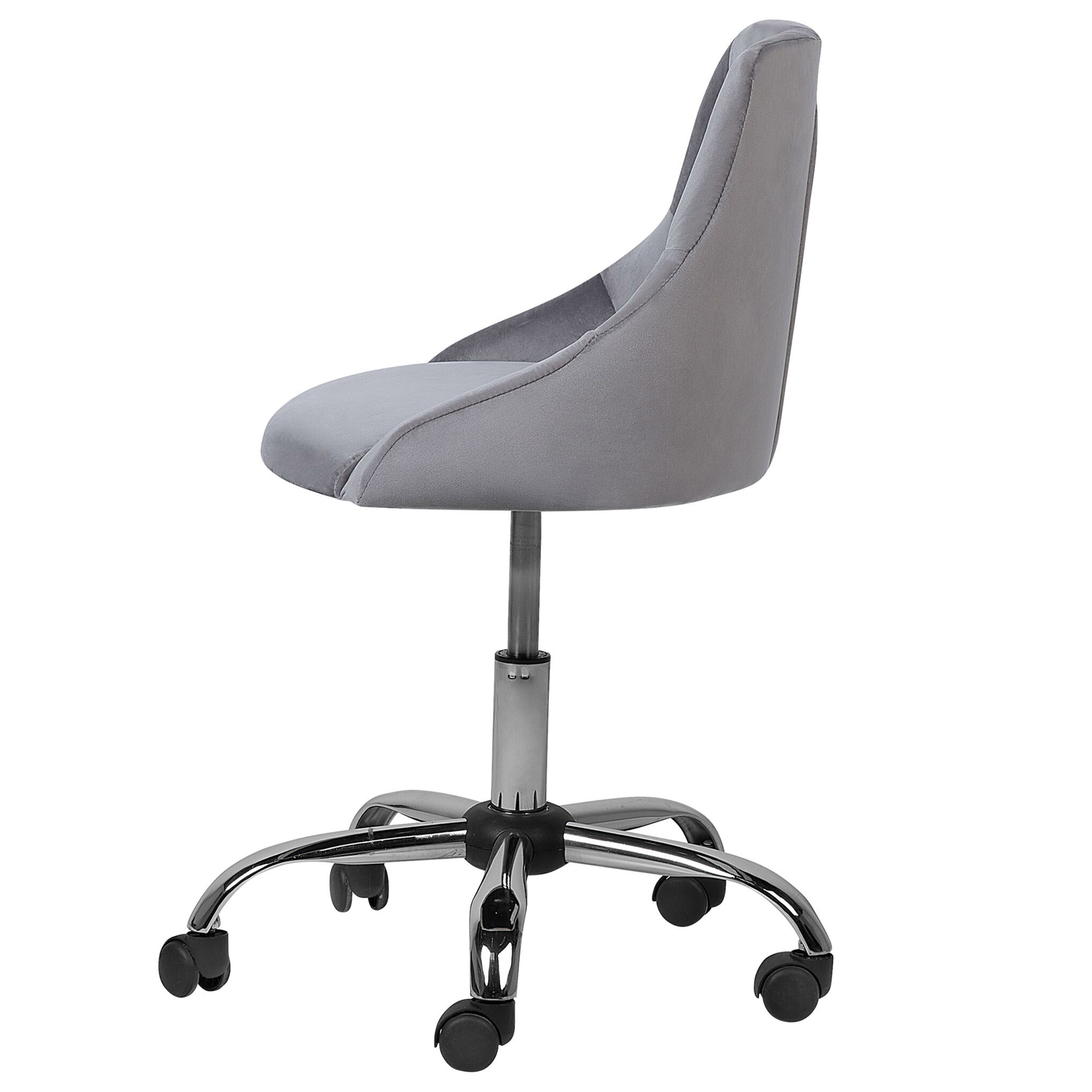 Office chair PARRISH Velvet Grey [5]