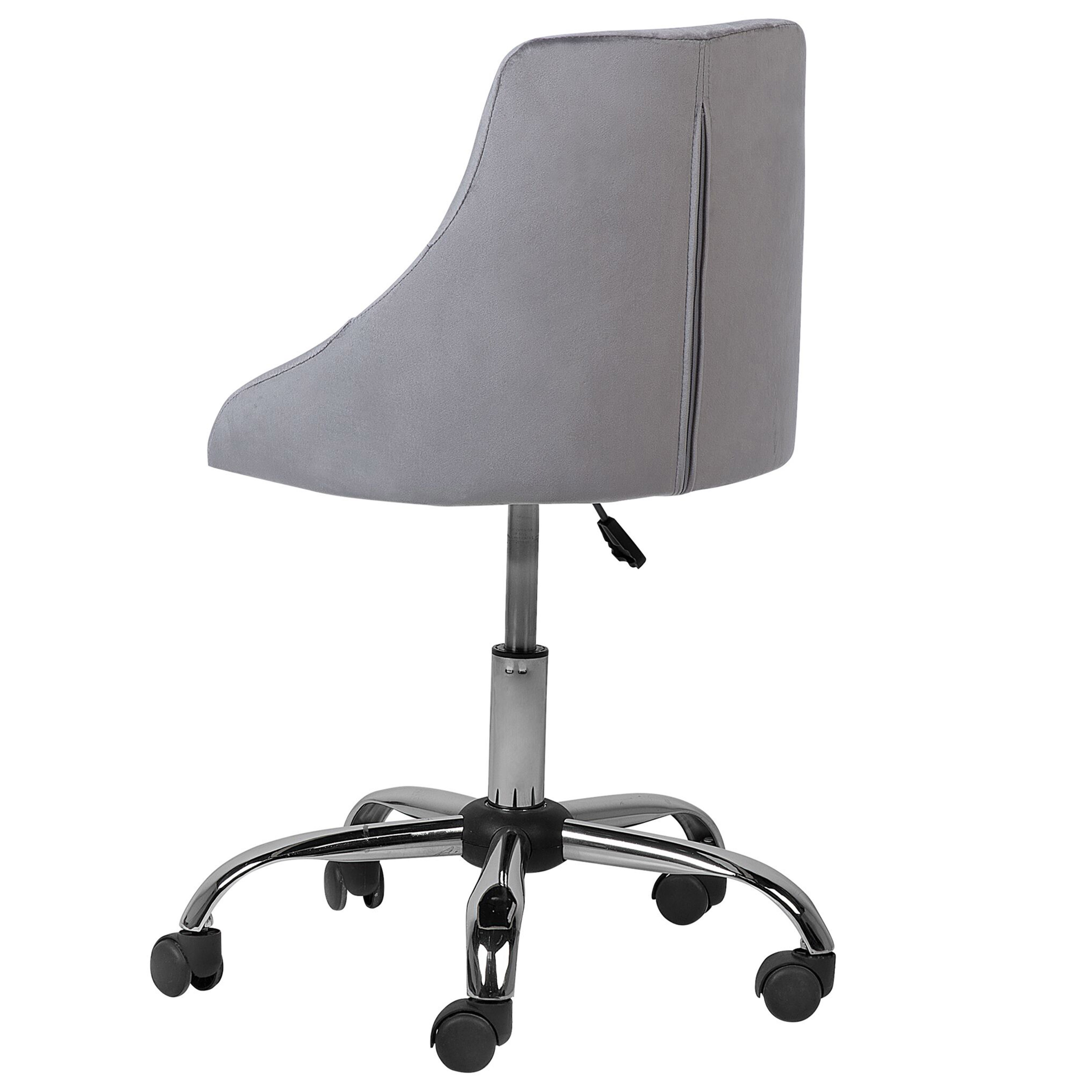 Office chair PARRISH Velvet Grey [6]