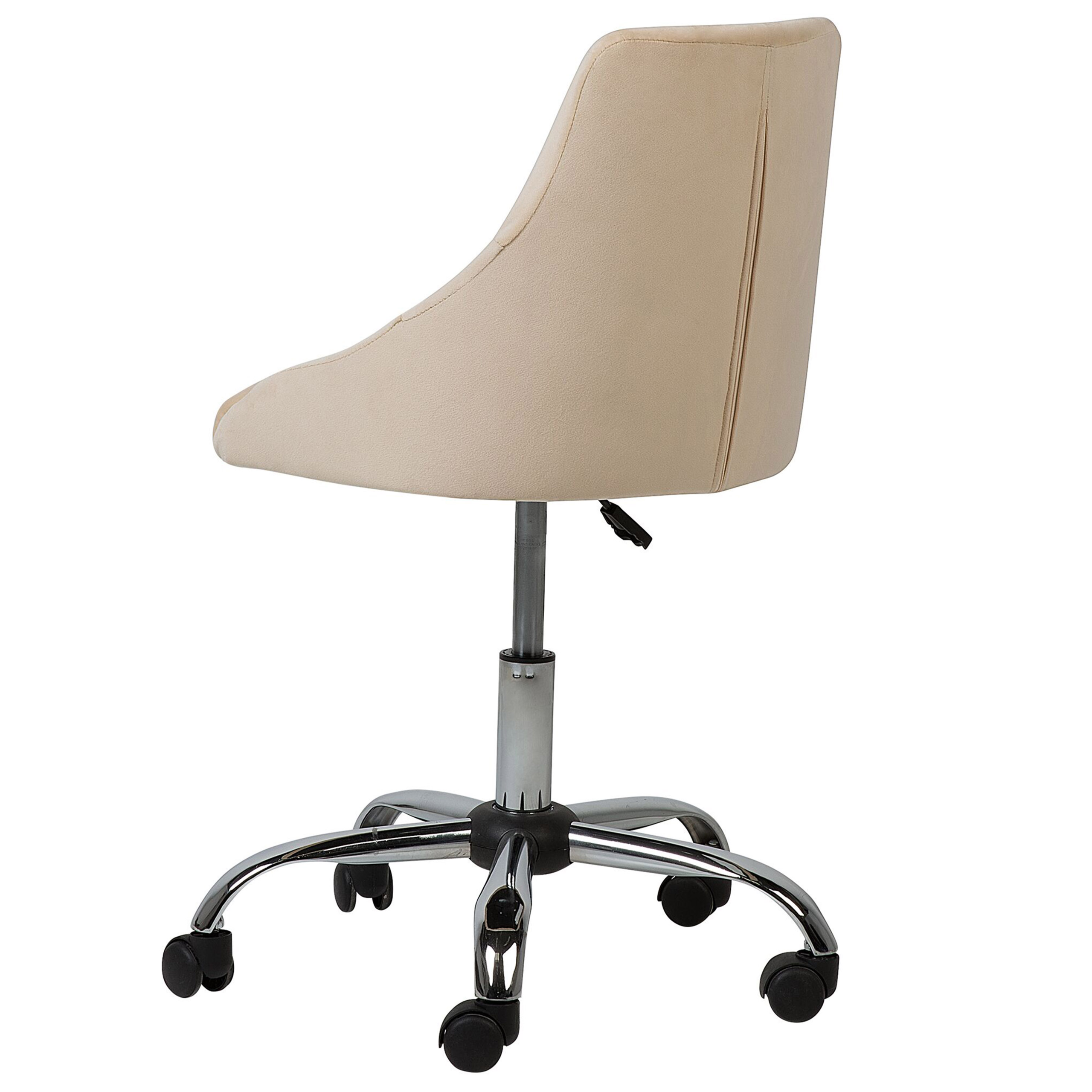 Office chair PARRISH Velvet Beige [6]