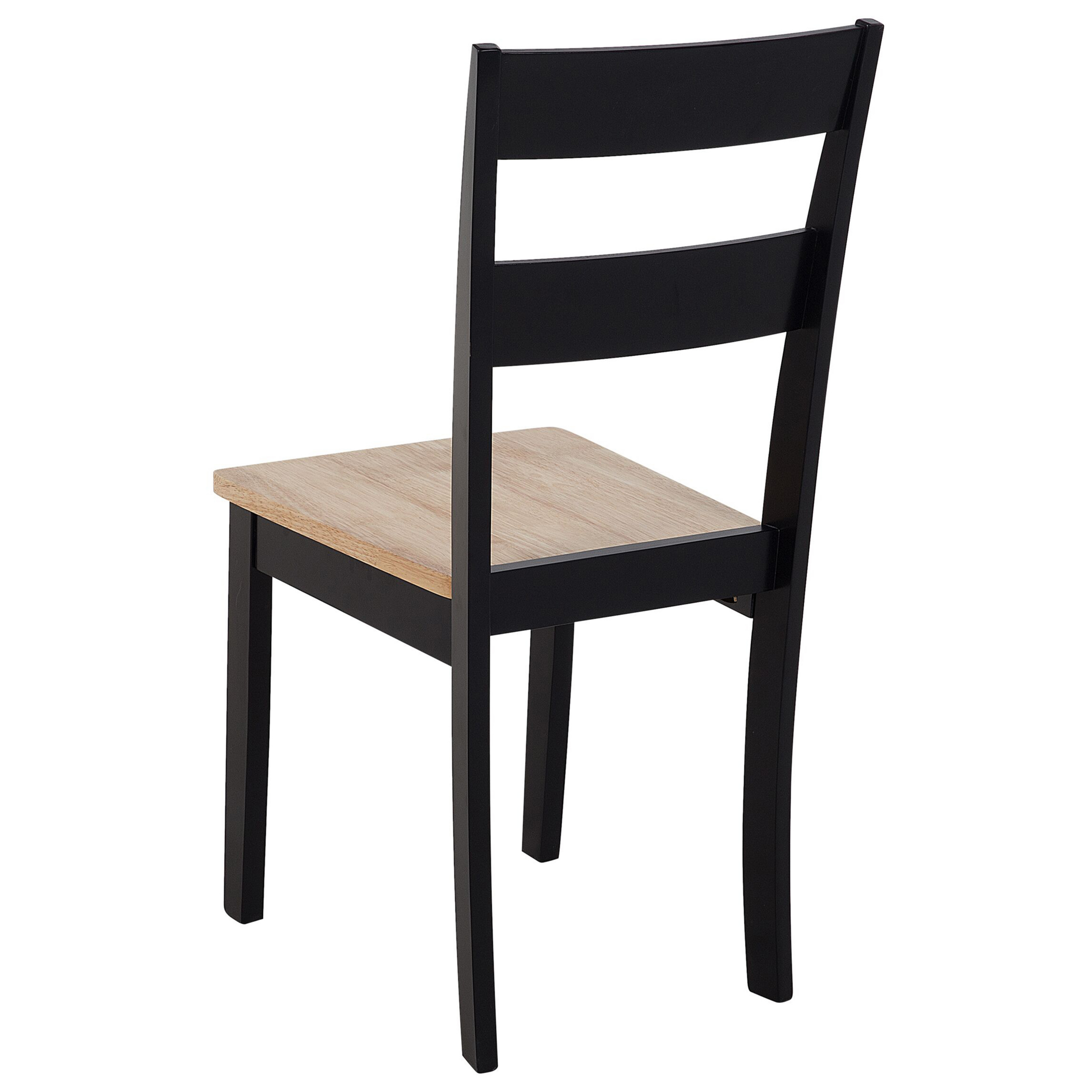 Set de 2 scaune dining GEORGIA Lemn Negru [5]