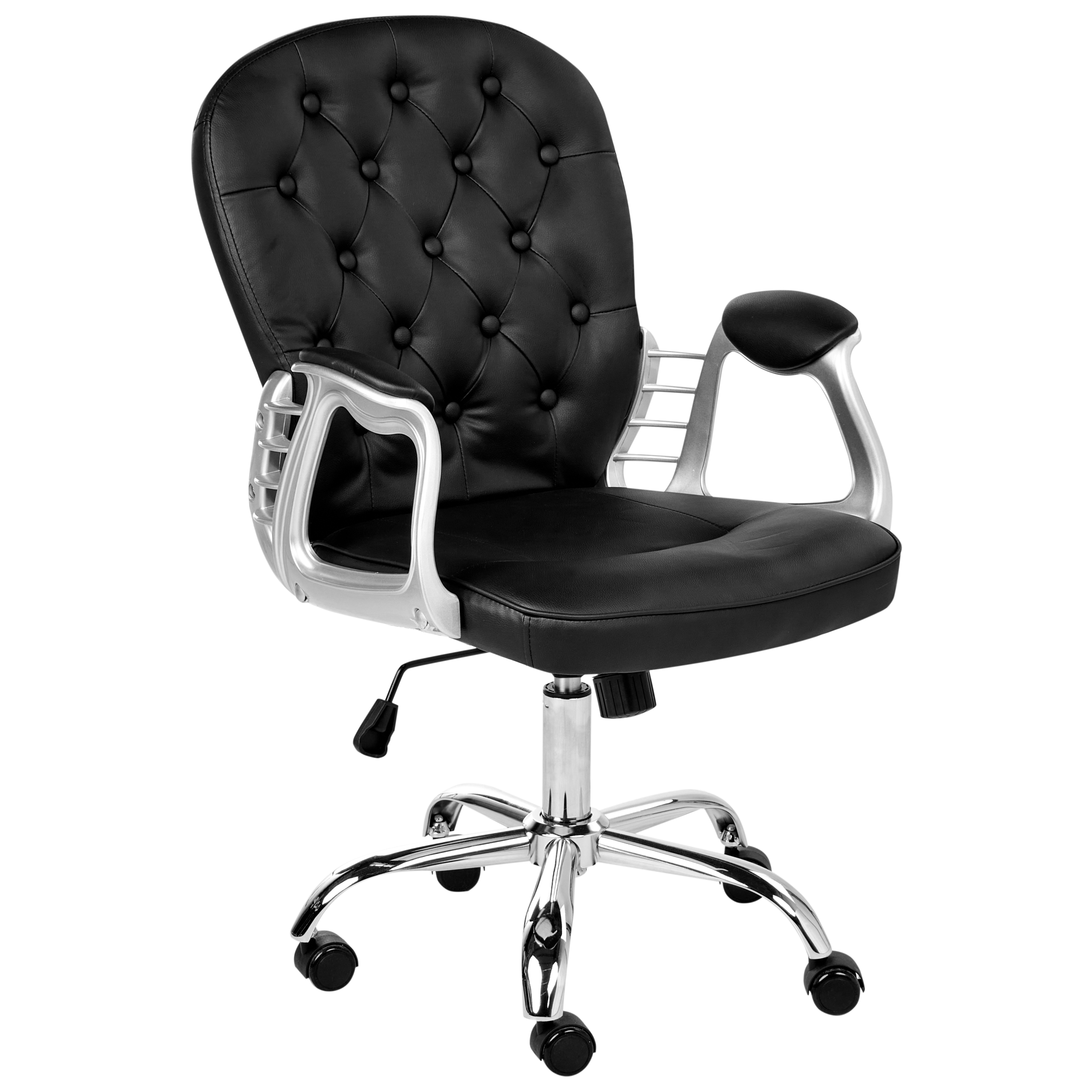 Office chair PRINCESS Eco-leather Black [2]