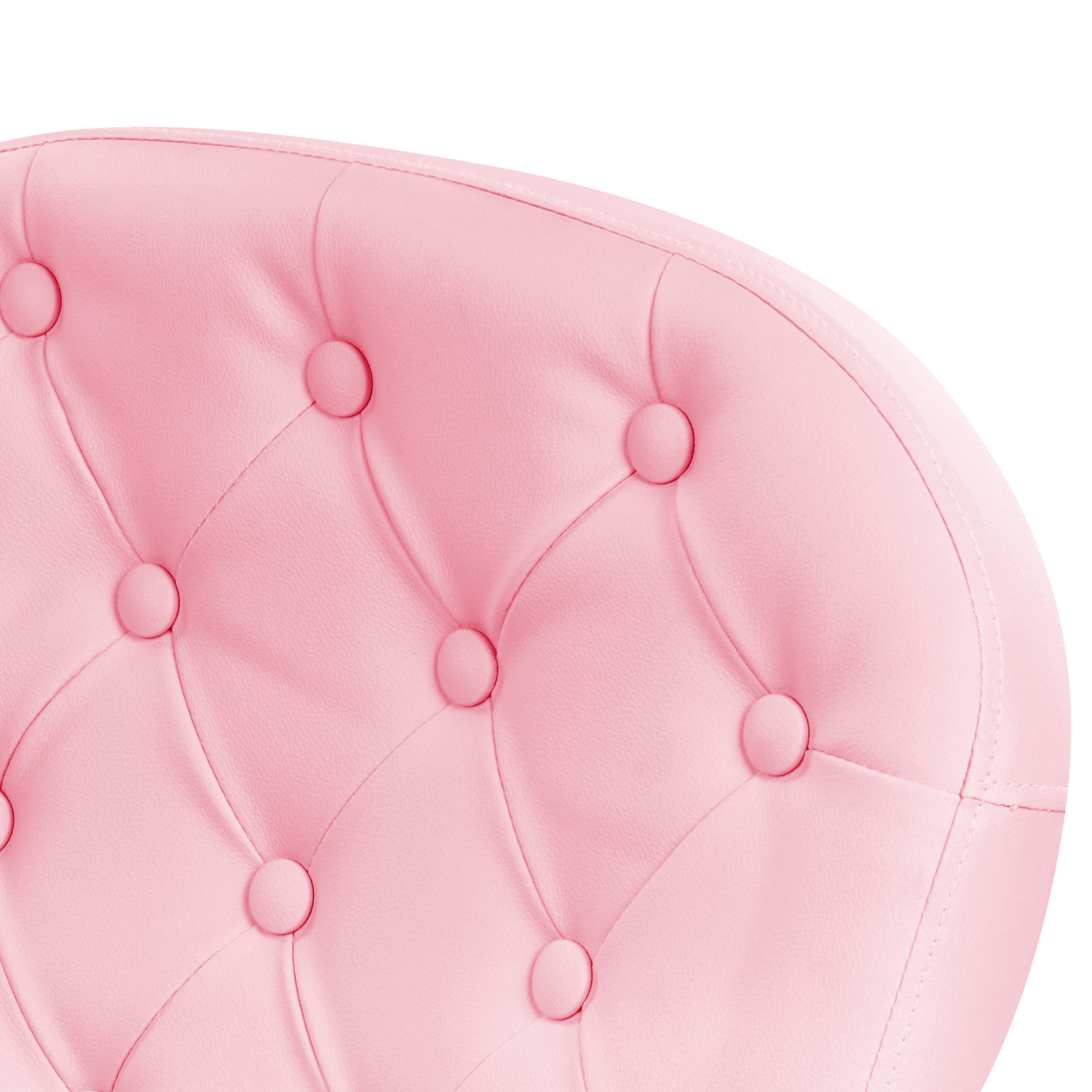 Scaun de birou PRINCESS Piele ecologică Roz [8]