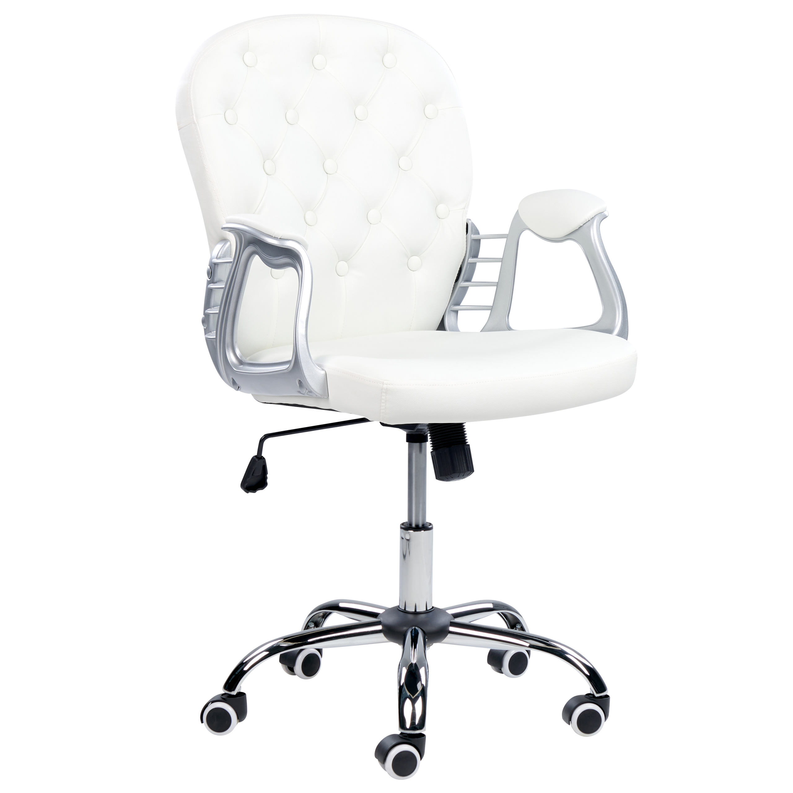 Ergonomic Chair PRINCESS Eco-leather White [4]