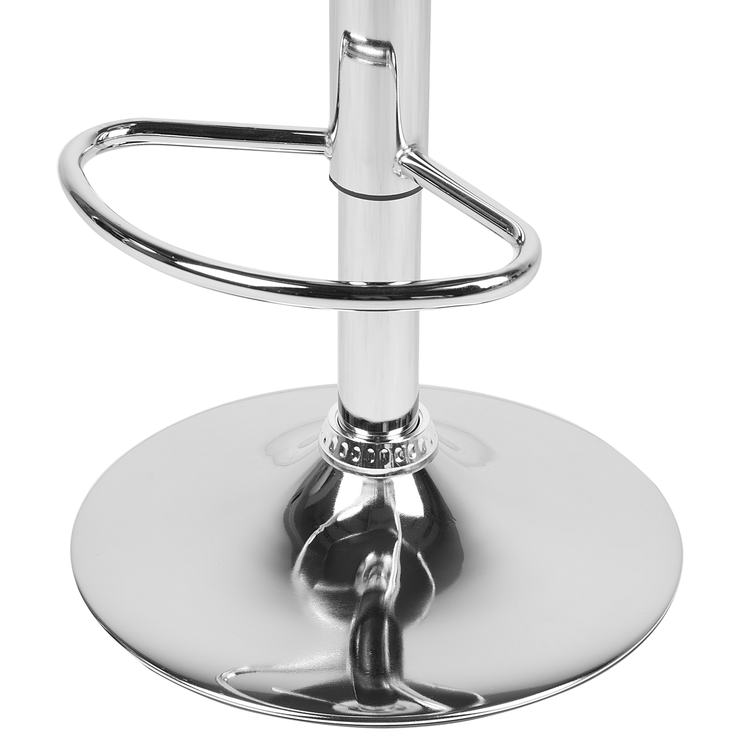 Set of 2 PEORIA bar stools Eco leather Swivel Black [8]