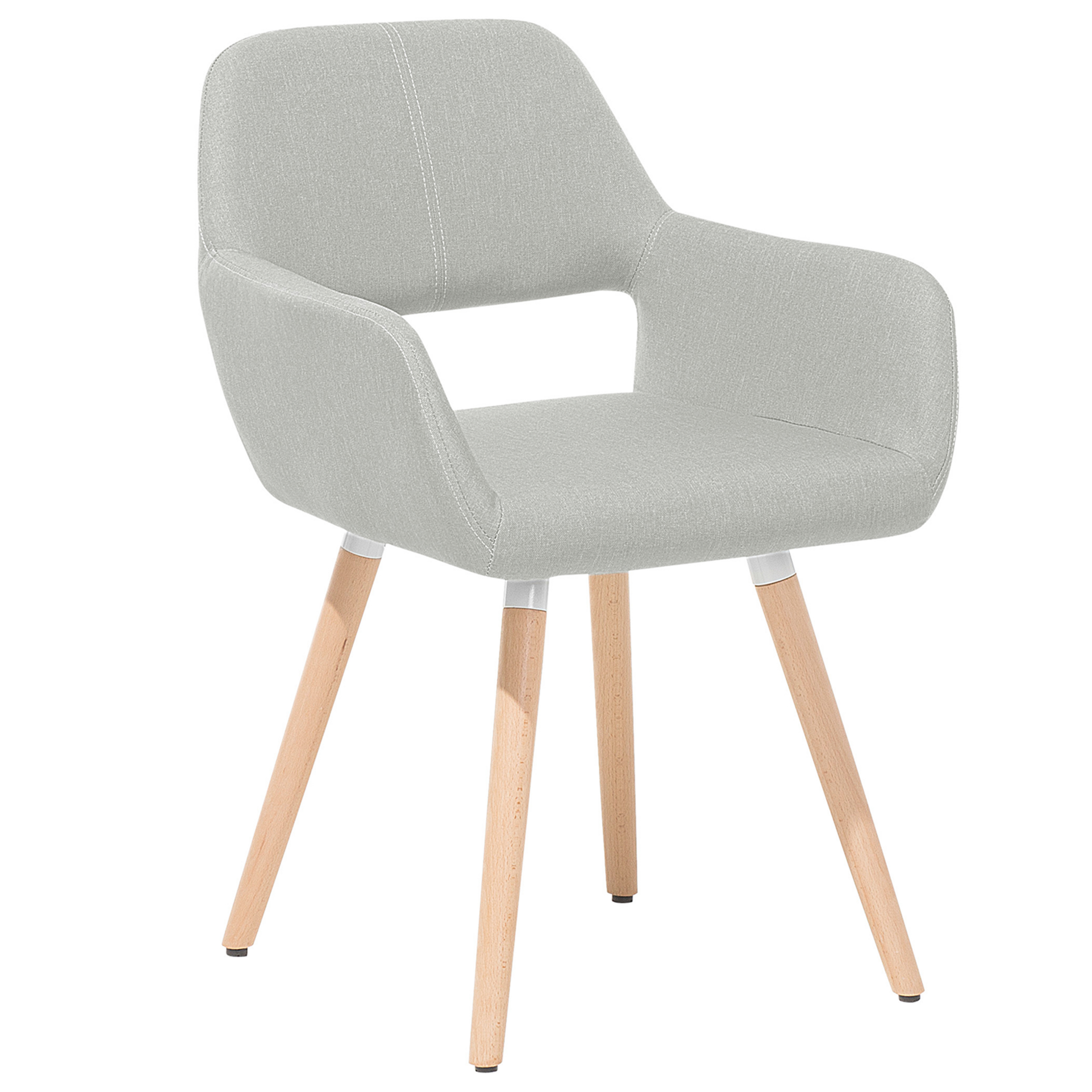 Set of 2 dining chairs CHICAGO Light grey [9]