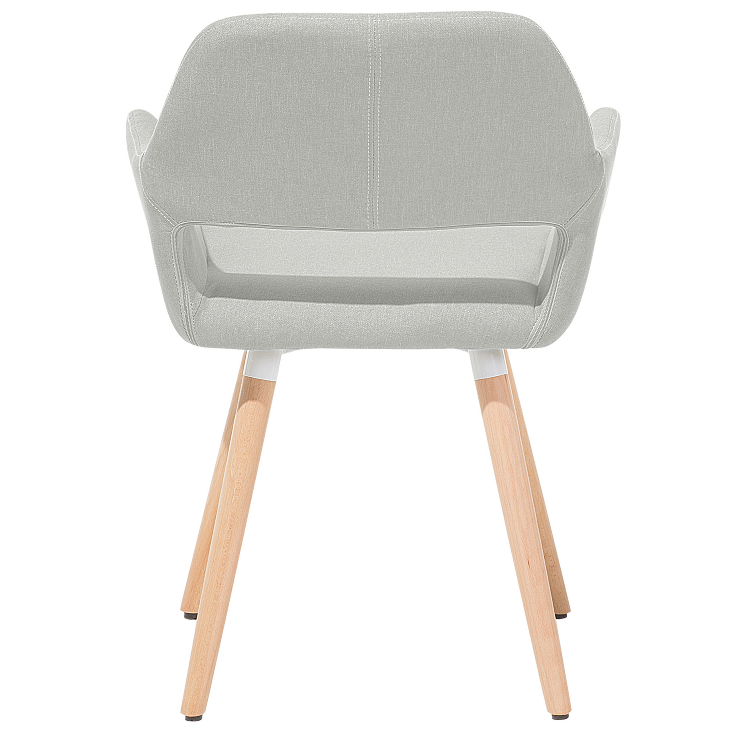 Set of 2 dining chairs CHICAGO Light grey [7]