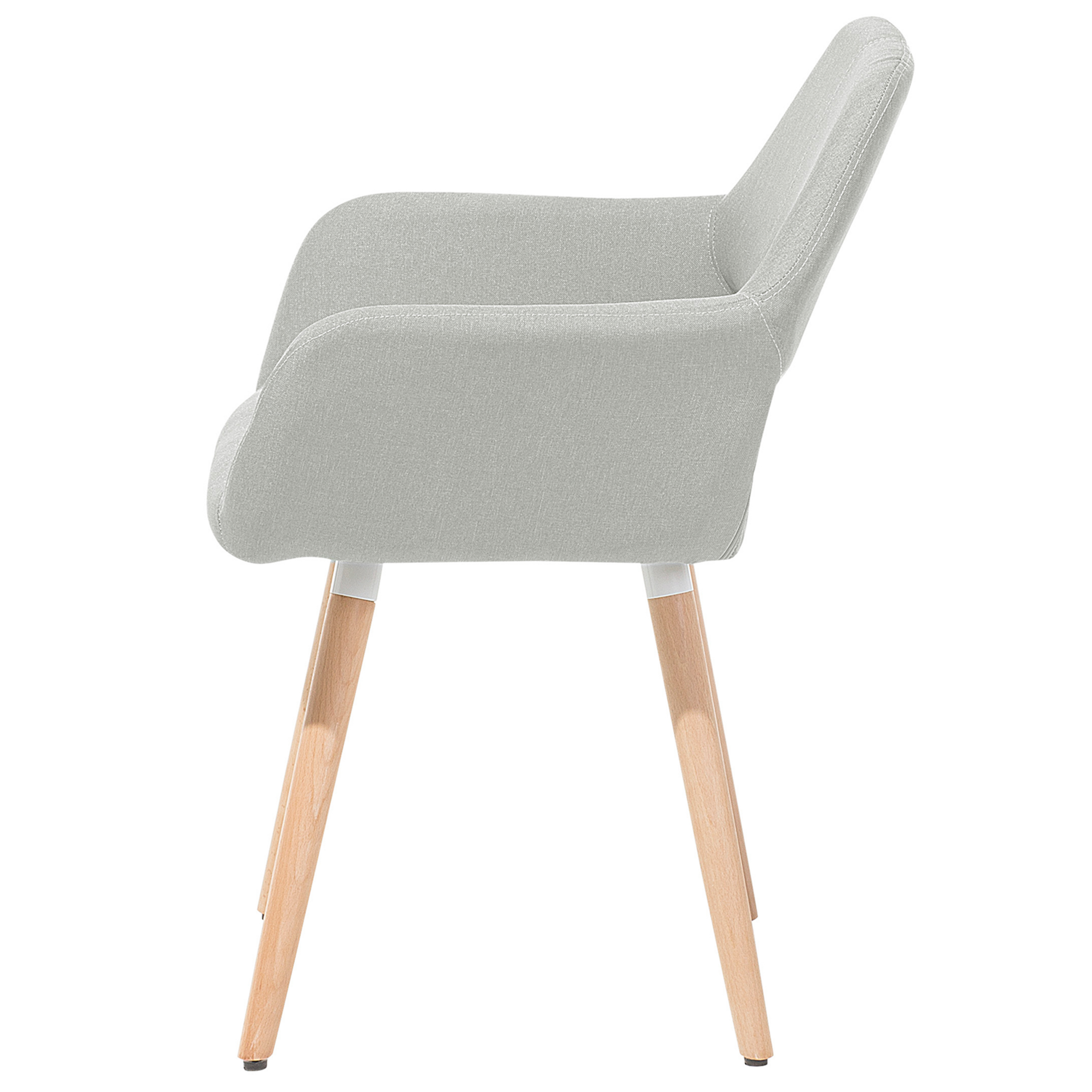 Set of 2 dining chairs CHICAGO Light grey [8]