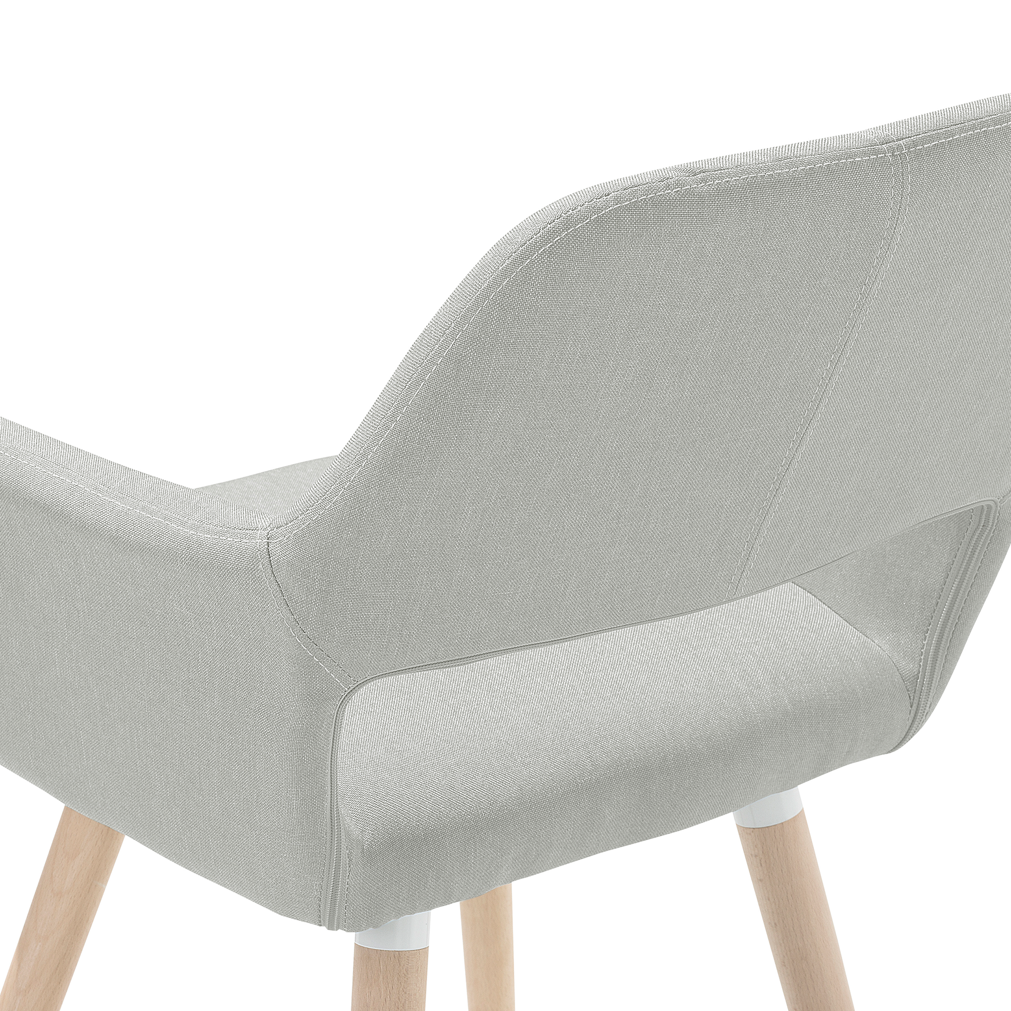 Set of 2 dining chairs CHICAGO Light grey [11]