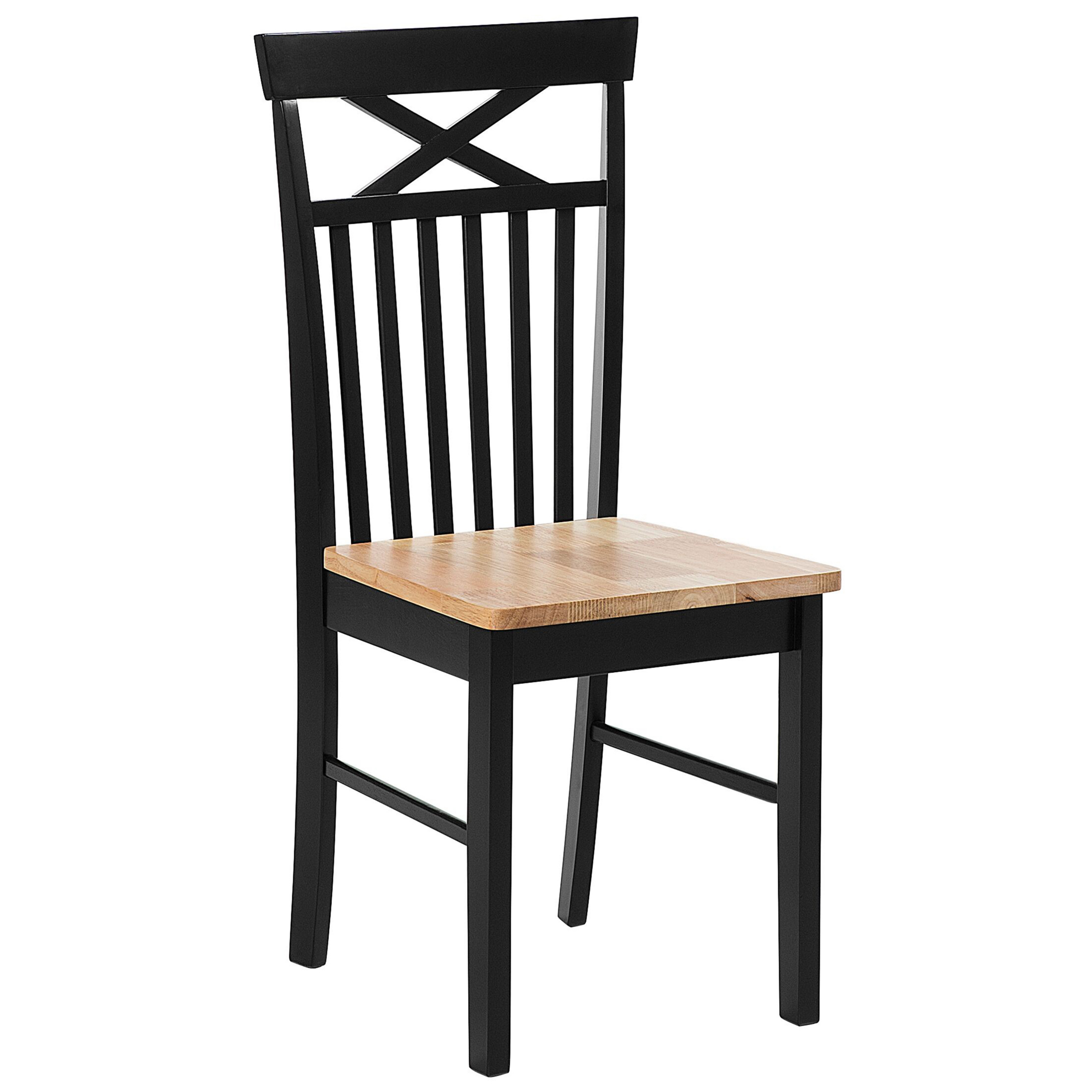 Set de 2 scaune dining HOUSTON Lemn Negru [5]