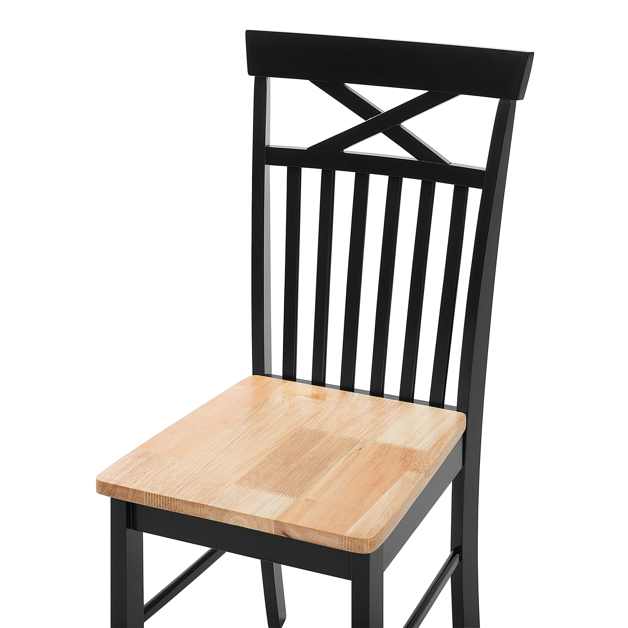 Set de 2 scaune dining HOUSTON Lemn Negru [7]