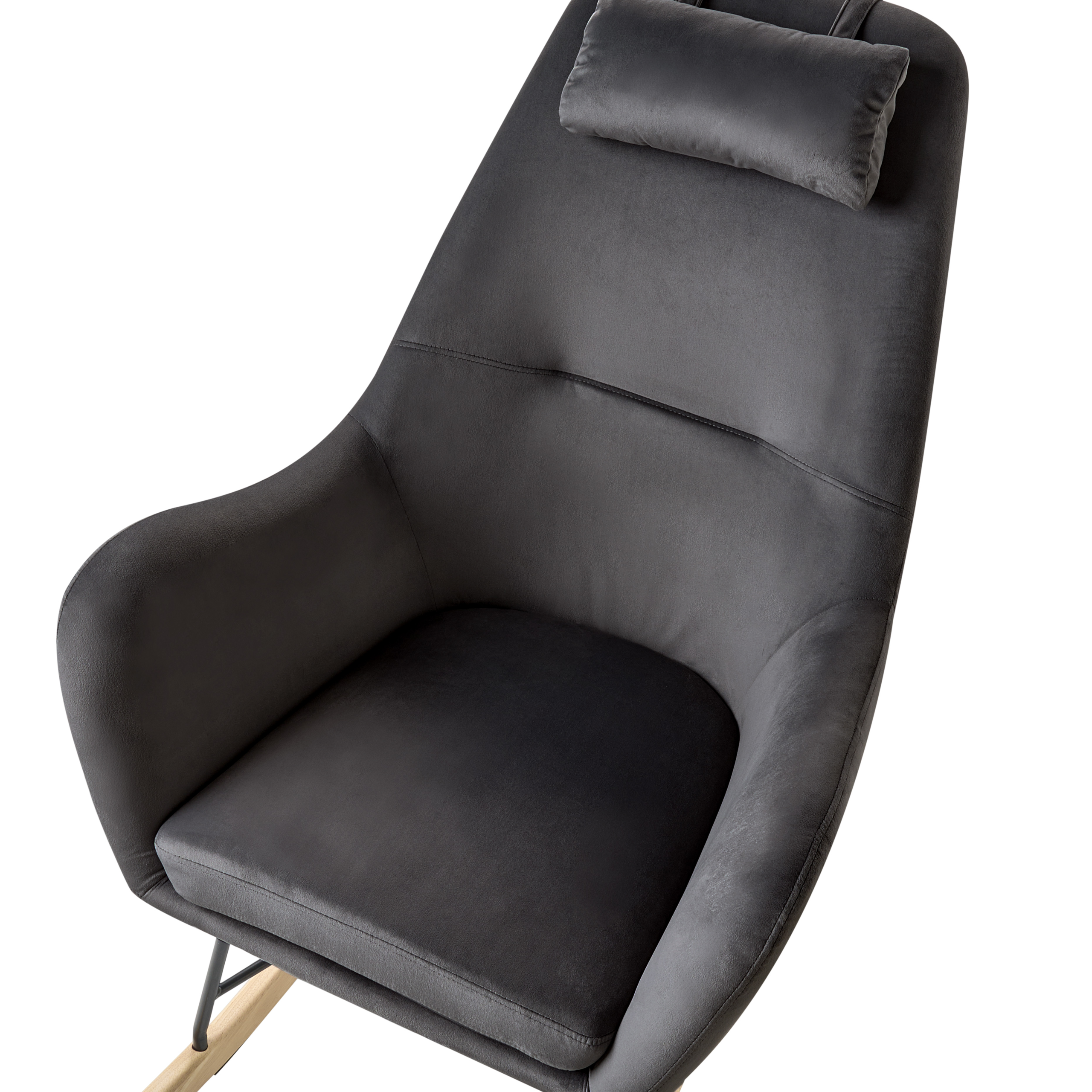 Balansoar ARRIE Catifea Gri închis [6]