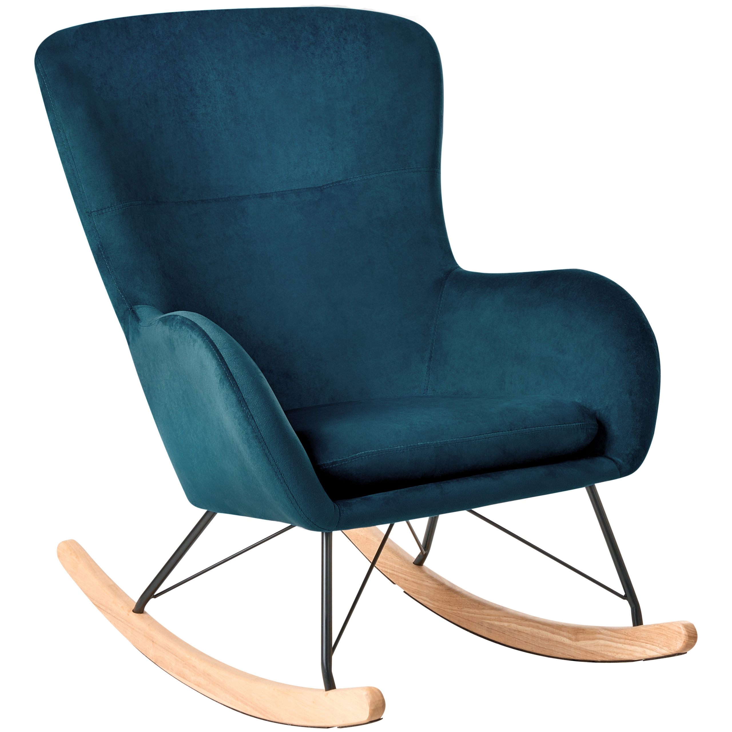 ELLAN armchair Velvet Navy blue [2]