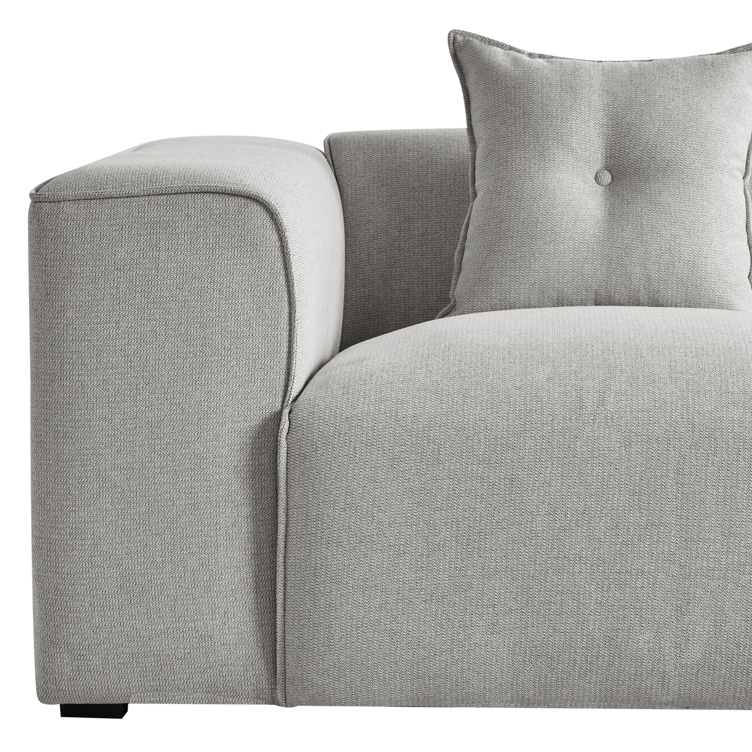 Colțar cu 3 locuri DOLVA  Gri deschis Stânga [6]