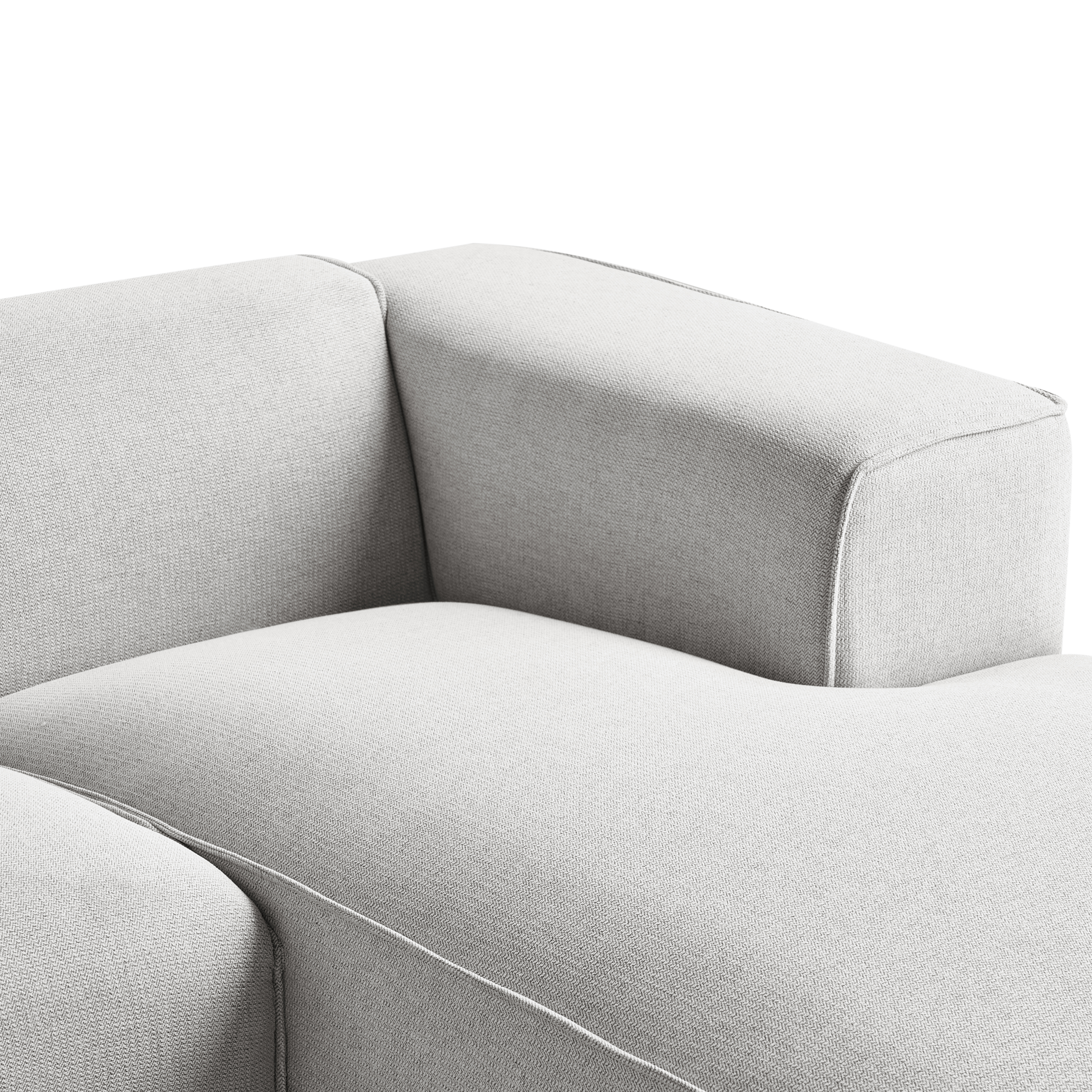 Colțar cu 3 locuri DOLVA  Gri deschis Stânga [8]