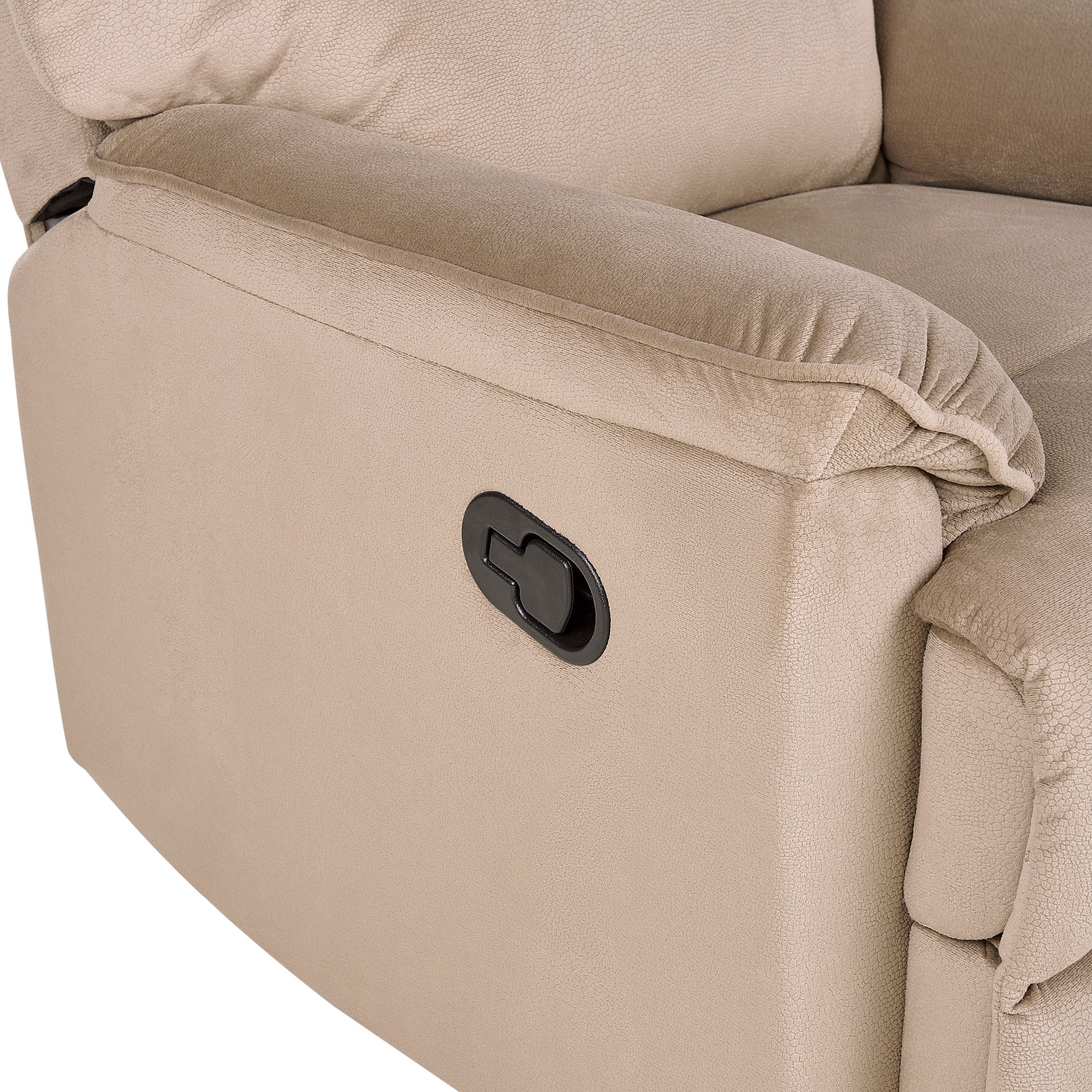 Fotoliu cu recliner EVERTON Suport pentru picioare retractabil  Maro deschis [8]