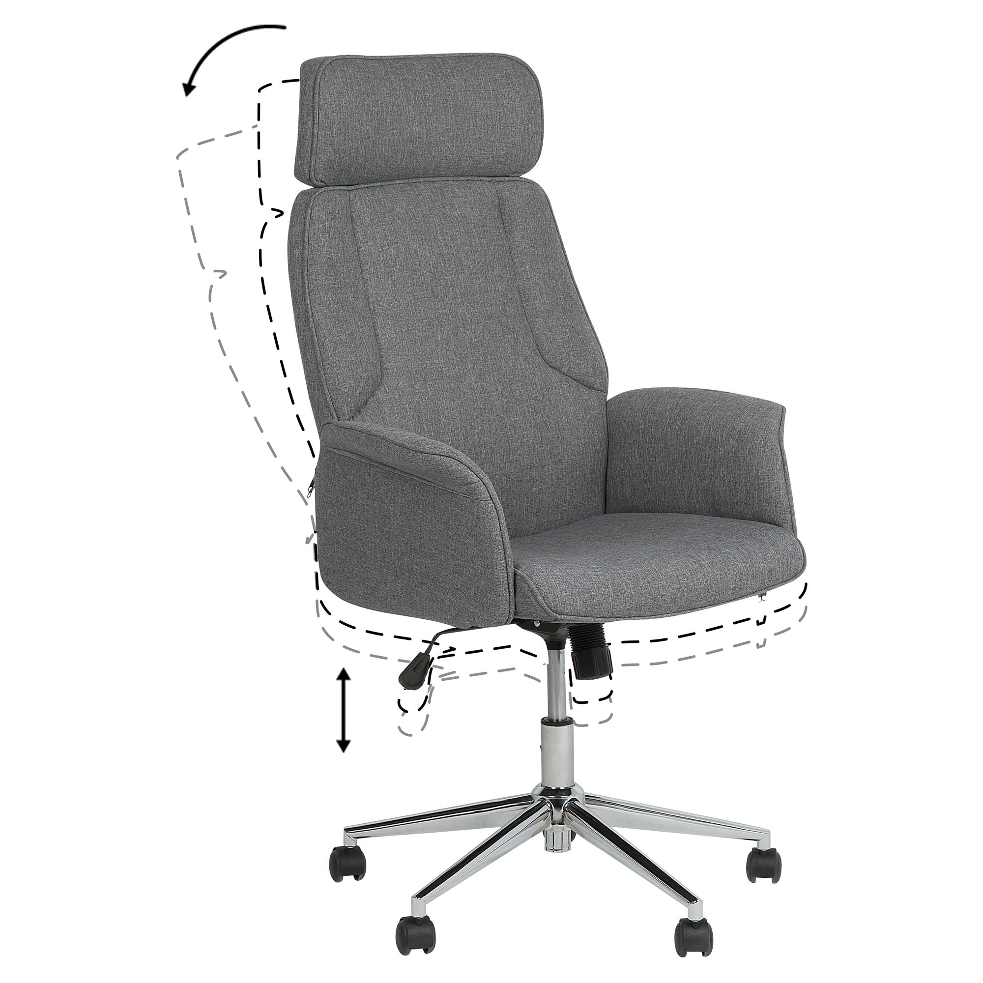 Ergonomic chair PILOT Grey [7]