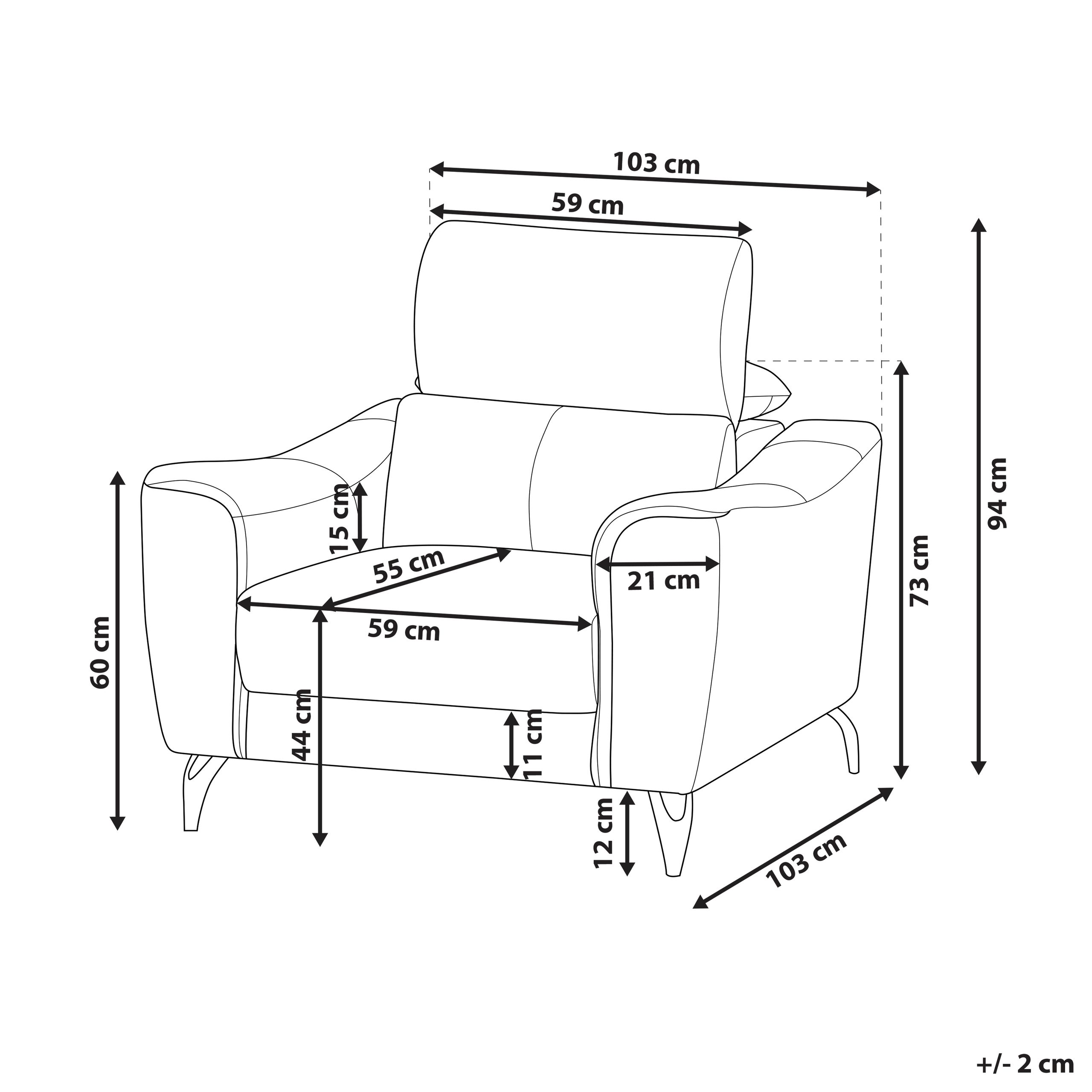 Fotoliu NARWIK Piele naturală Maro [2]