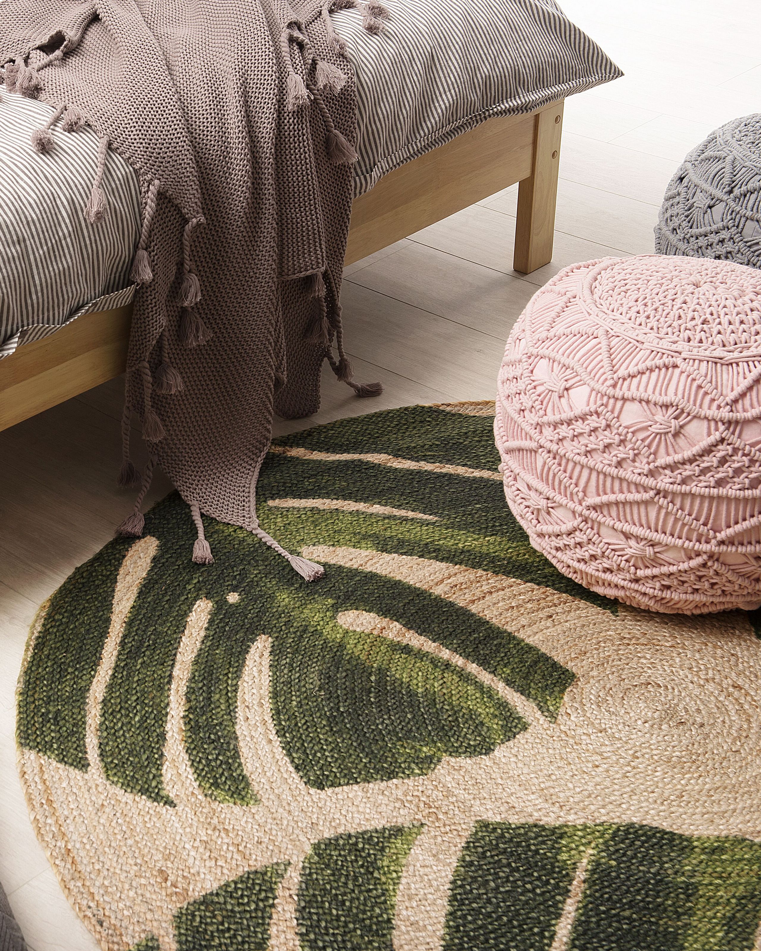 Covor împletit - Covor INCIK Bej ø 140 cm Iută