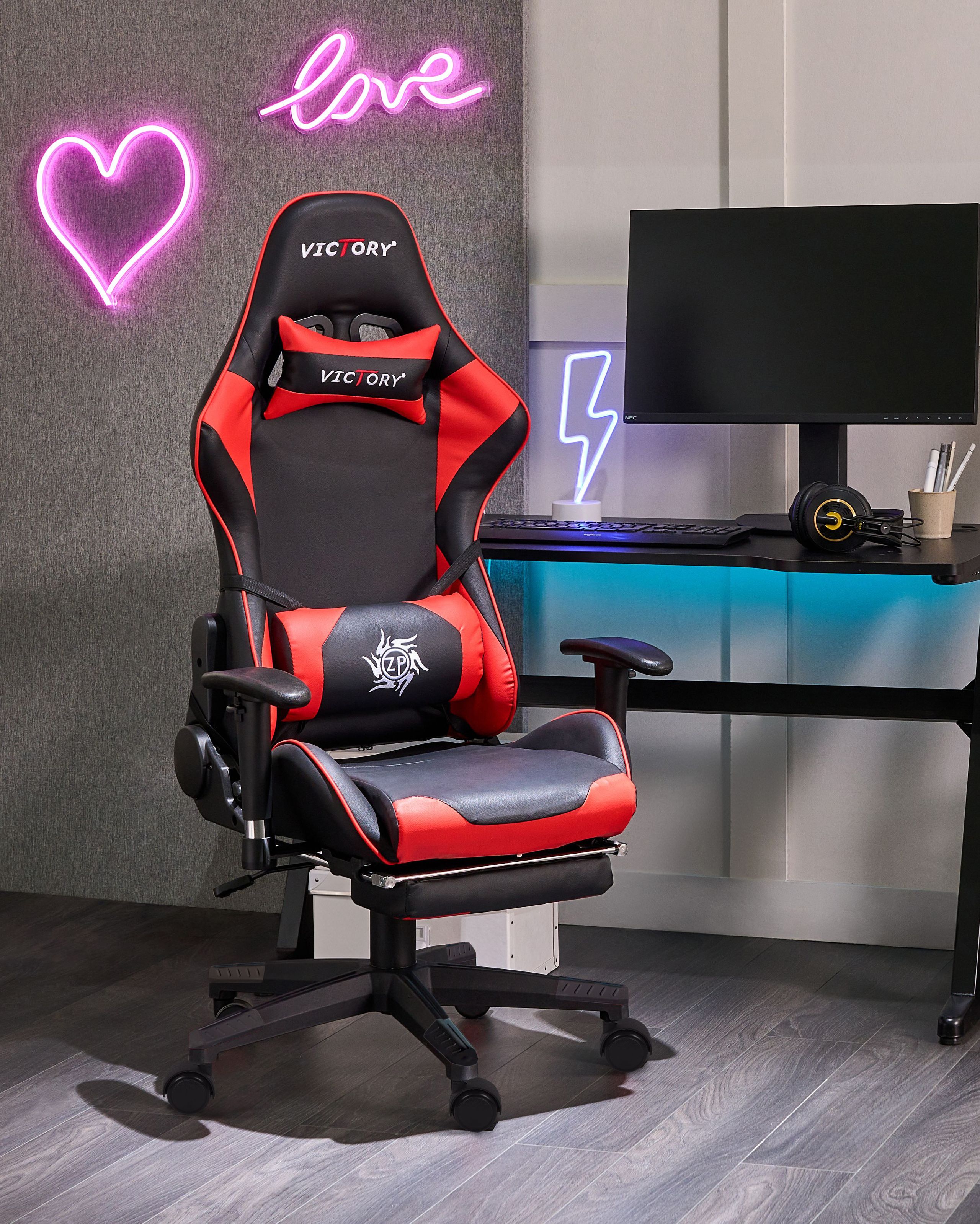 Gaming chair VICTORY Eco-leather Red [1]