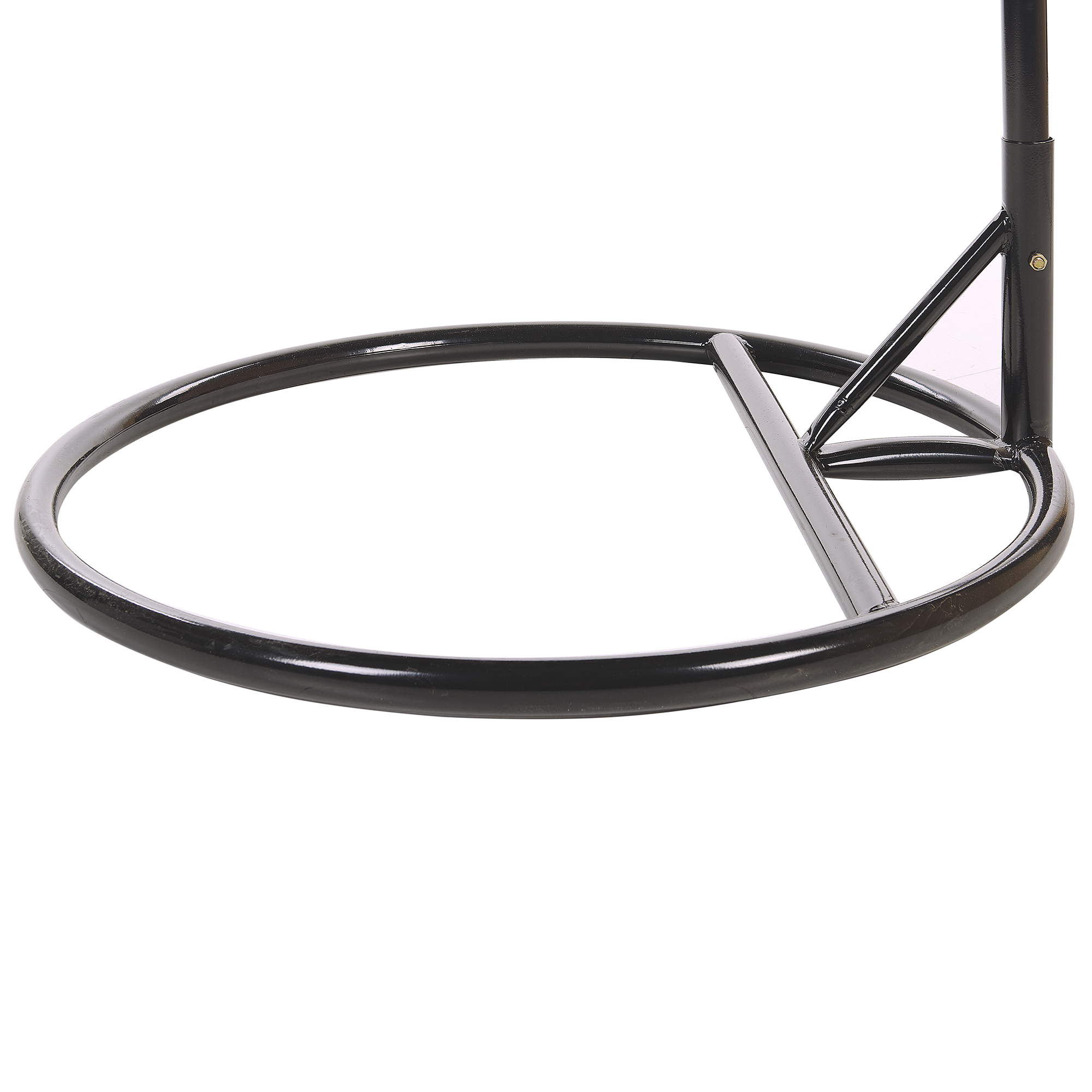 CASOLI Hanging Armchair with Support Synthetic Rattan Grey [9]