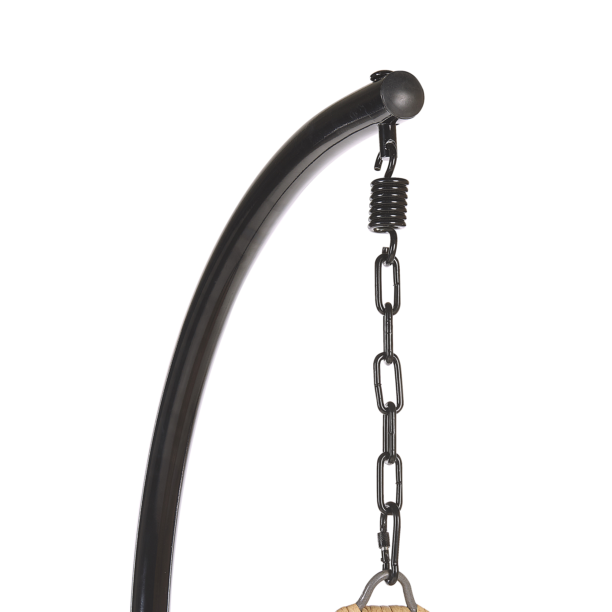 Fotoliu suspendat cu suport PINETO Ratan sintetic Natural [7]