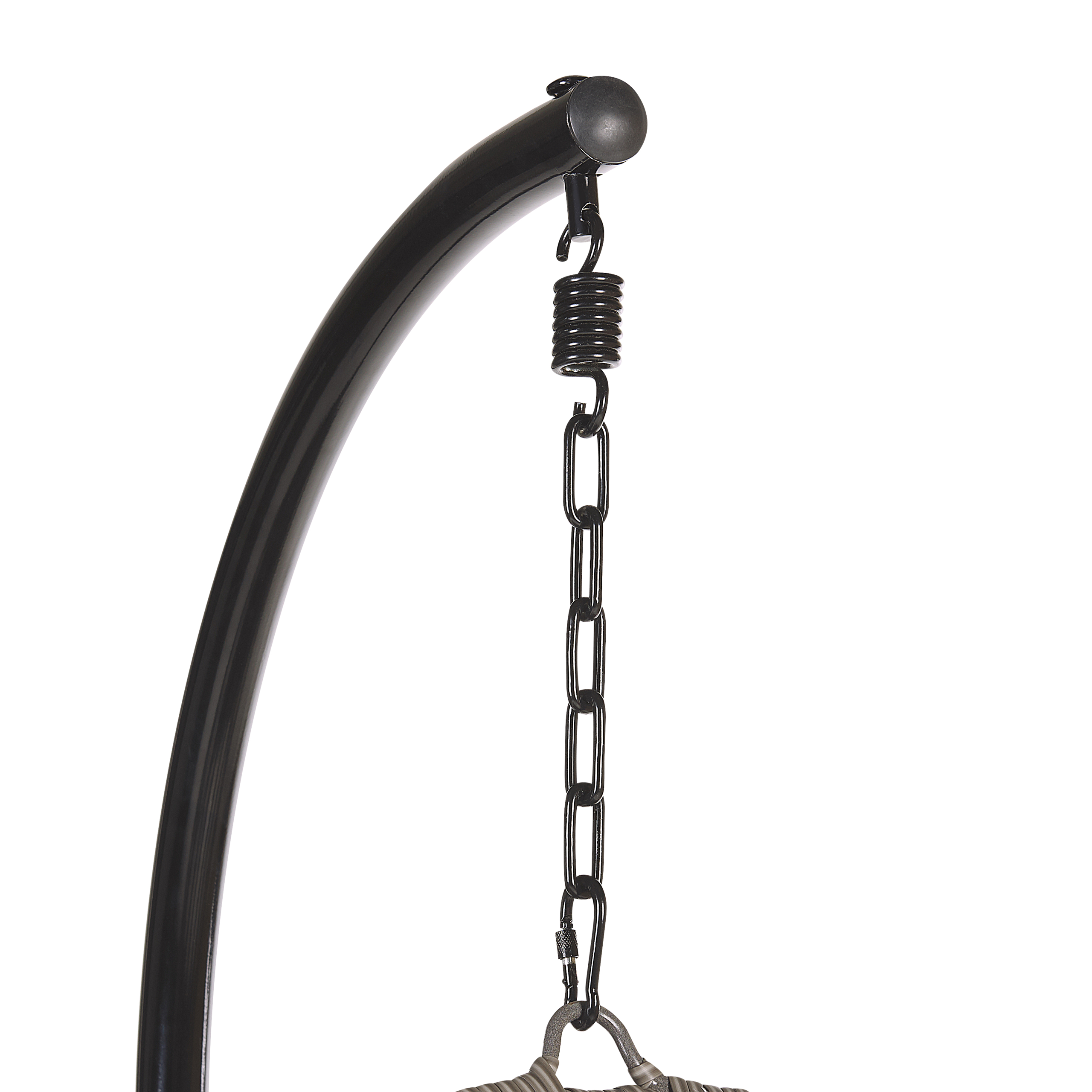 Fotoliu suspendat cu suport PINETO Ratan sintetic Gri [7]