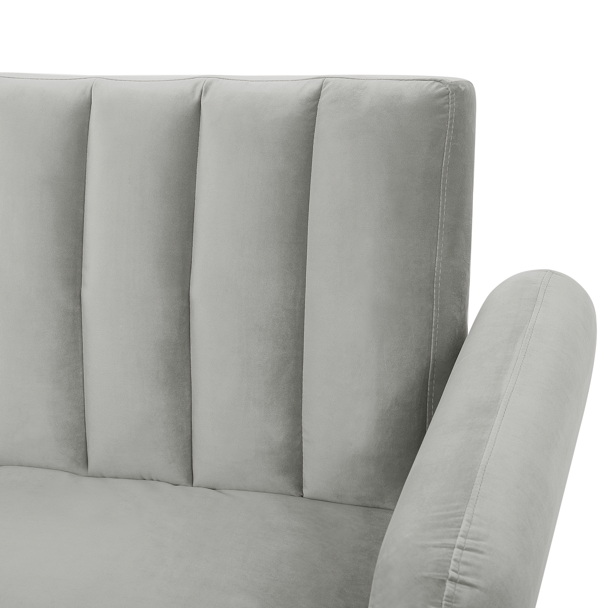 Canapea extensibilă cu 3 locuri VIMMERBY Catifea Gri deschis [7]