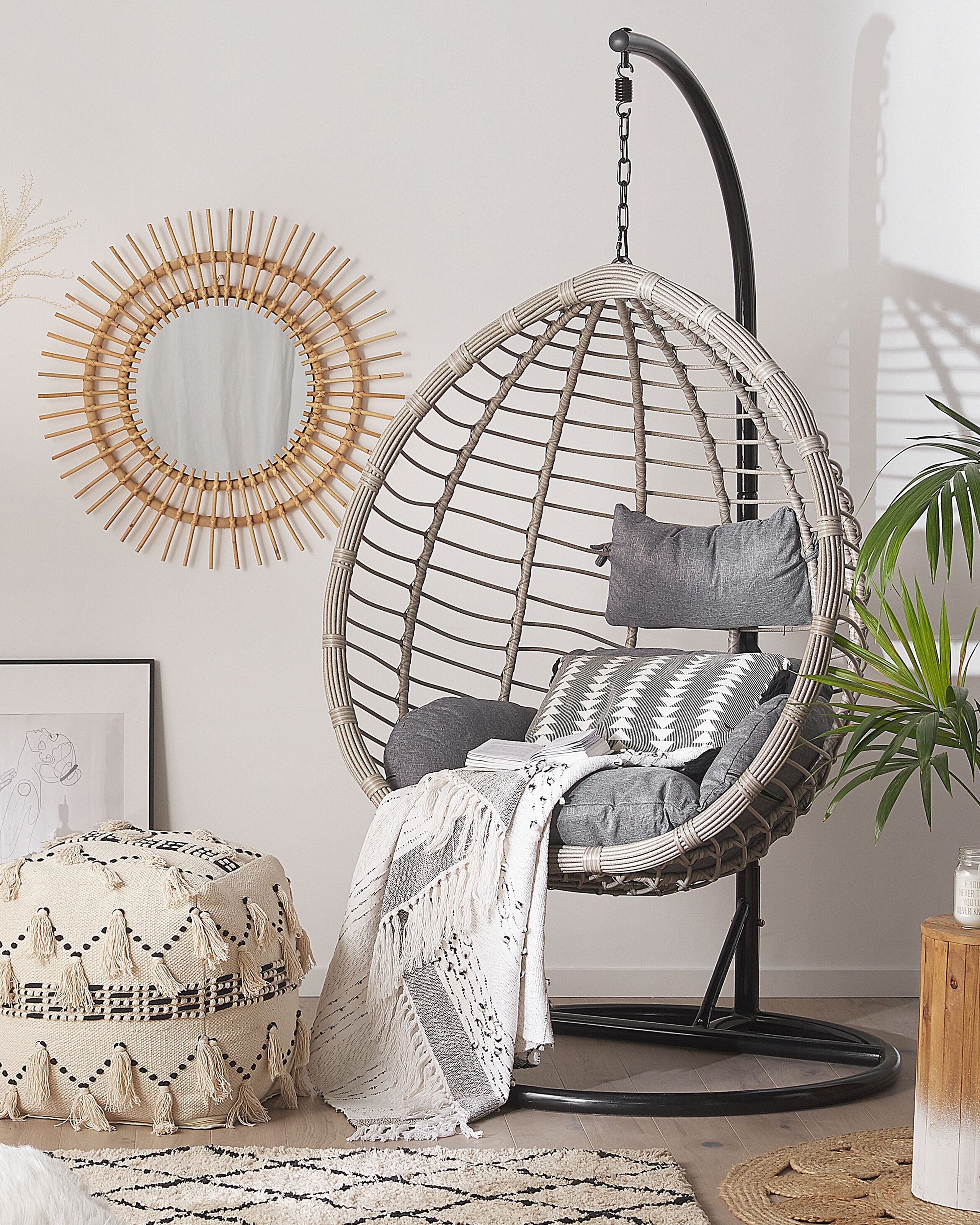 Fotoloiu suspendat - Suport pentru fotoliu suspendat STAN Metal Negru