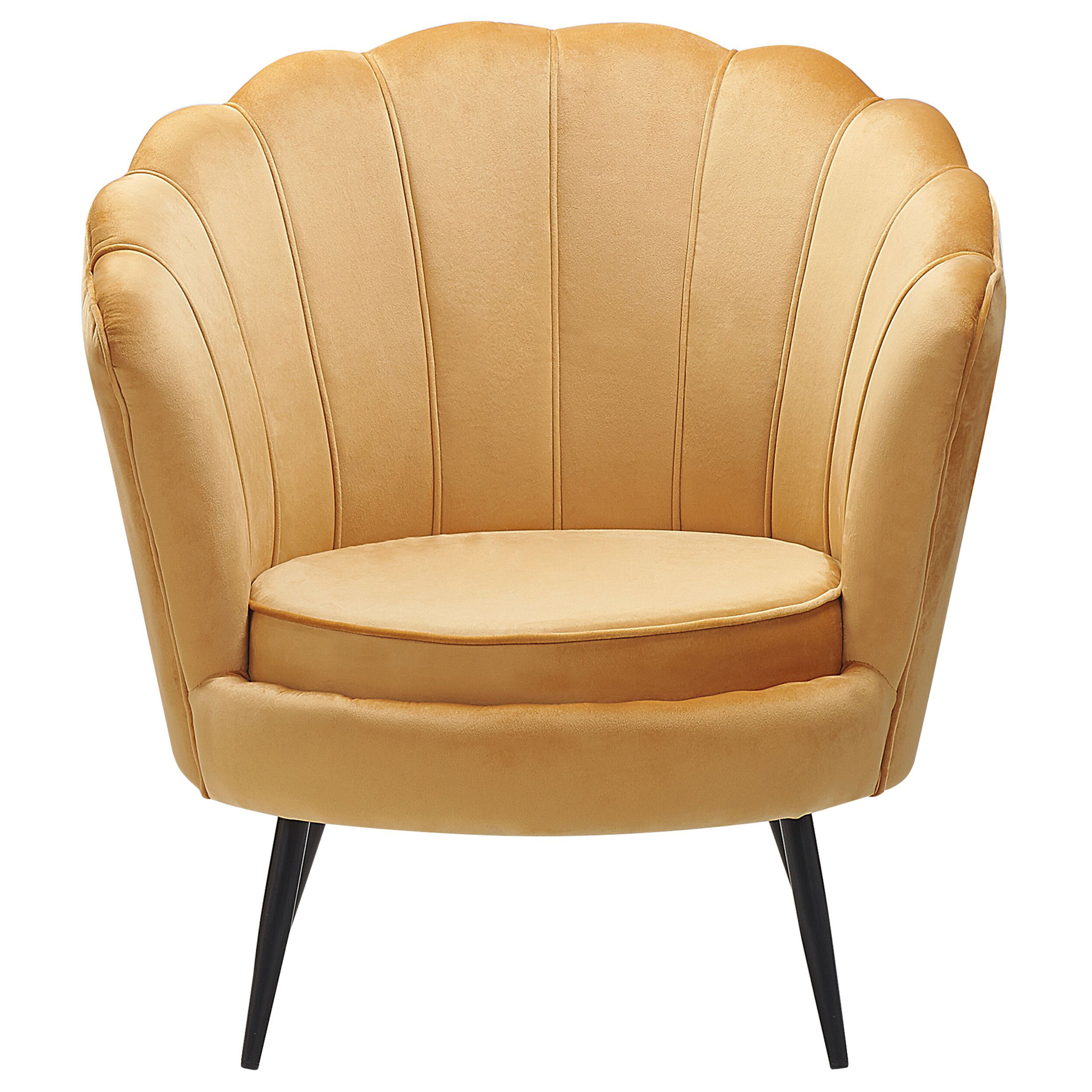 Armchair LOVIKKA Velvet Mustard Yellow [4]