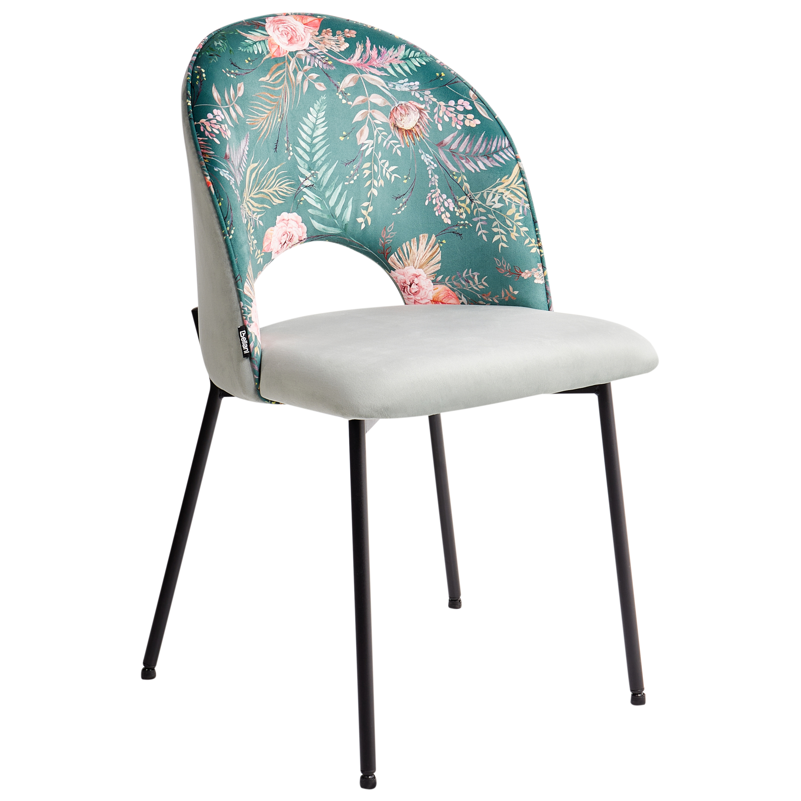 Set of 2 Dining Chairs COVELO Velvet Mint Green [4]