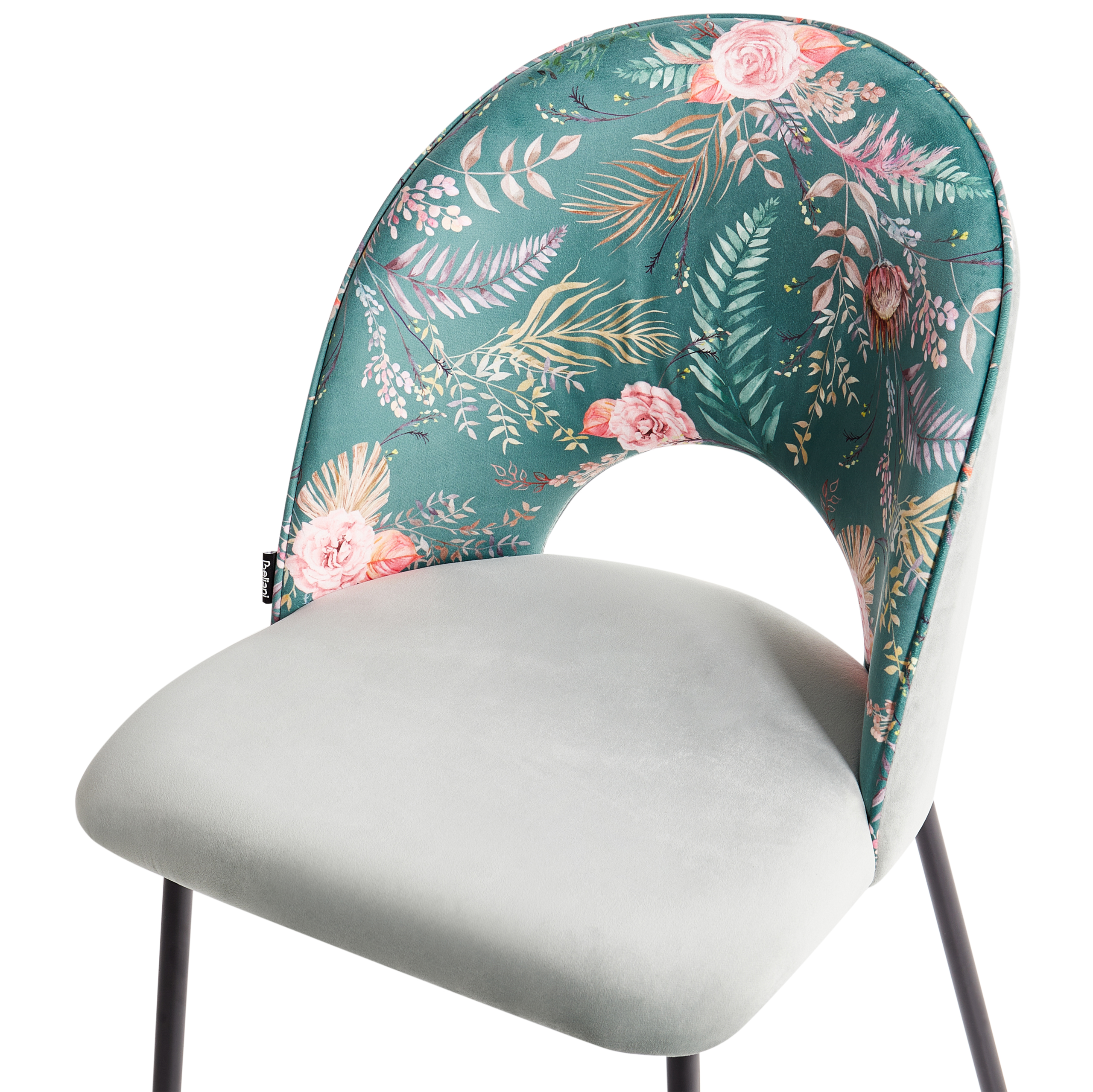 Set de 2 scaune dining COVELO Catifea Verde mentă [7]