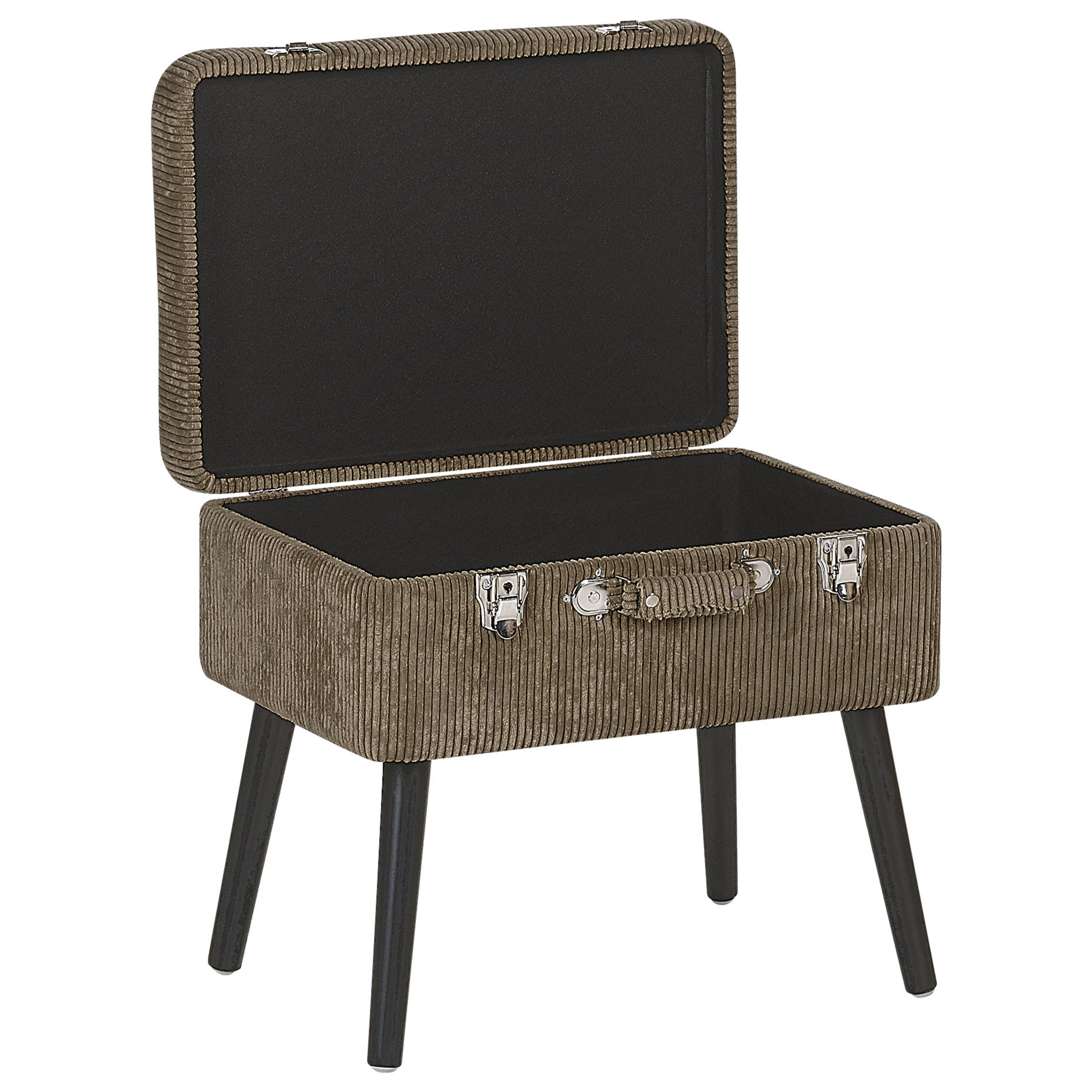 Taburet cu depozitare MALLARD Velur Maro deschis [5]