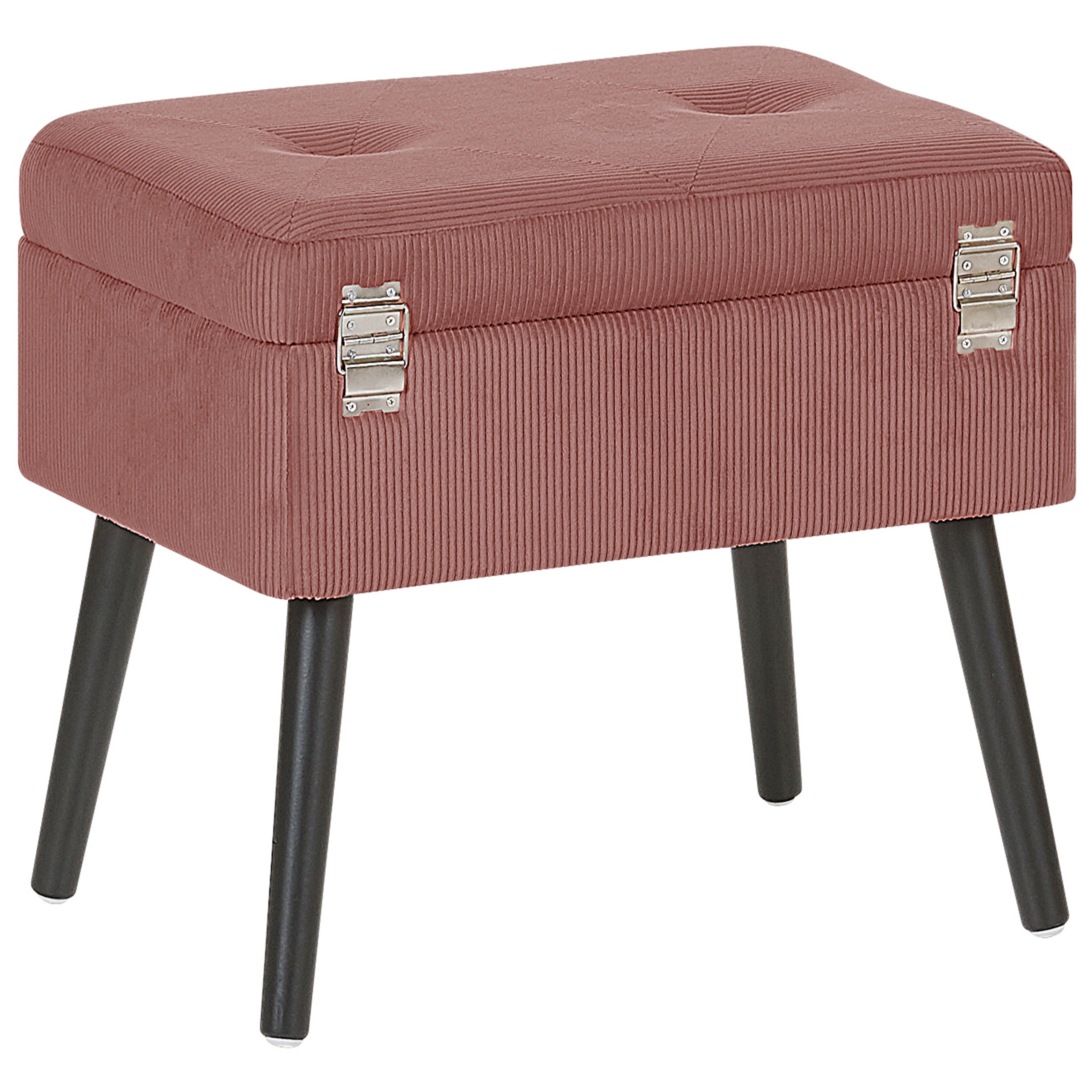 Taburet cu depozitare MALLARD Velur Roz [6]