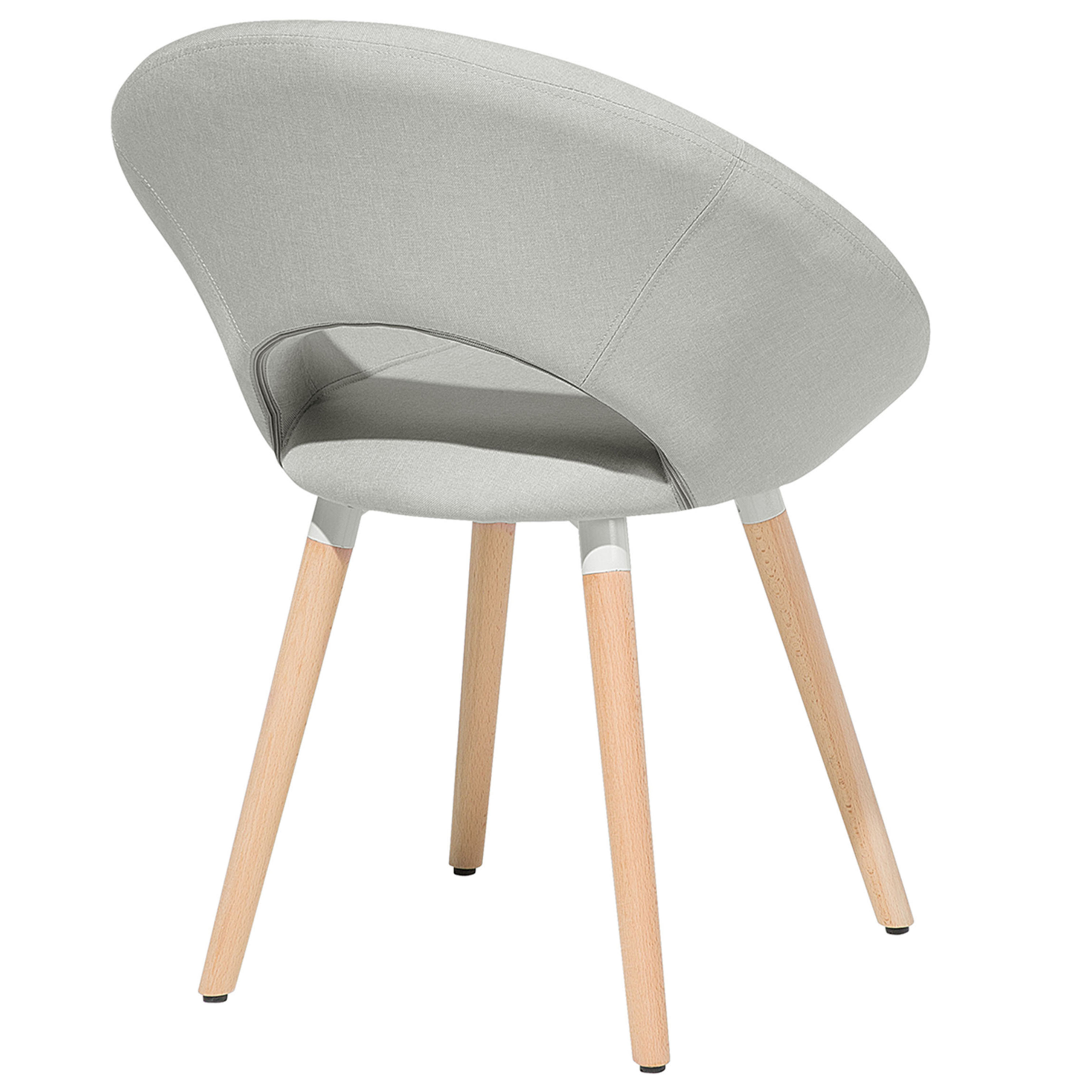 Set de 2 scaune dining ROSLYN Gri deschis [7]