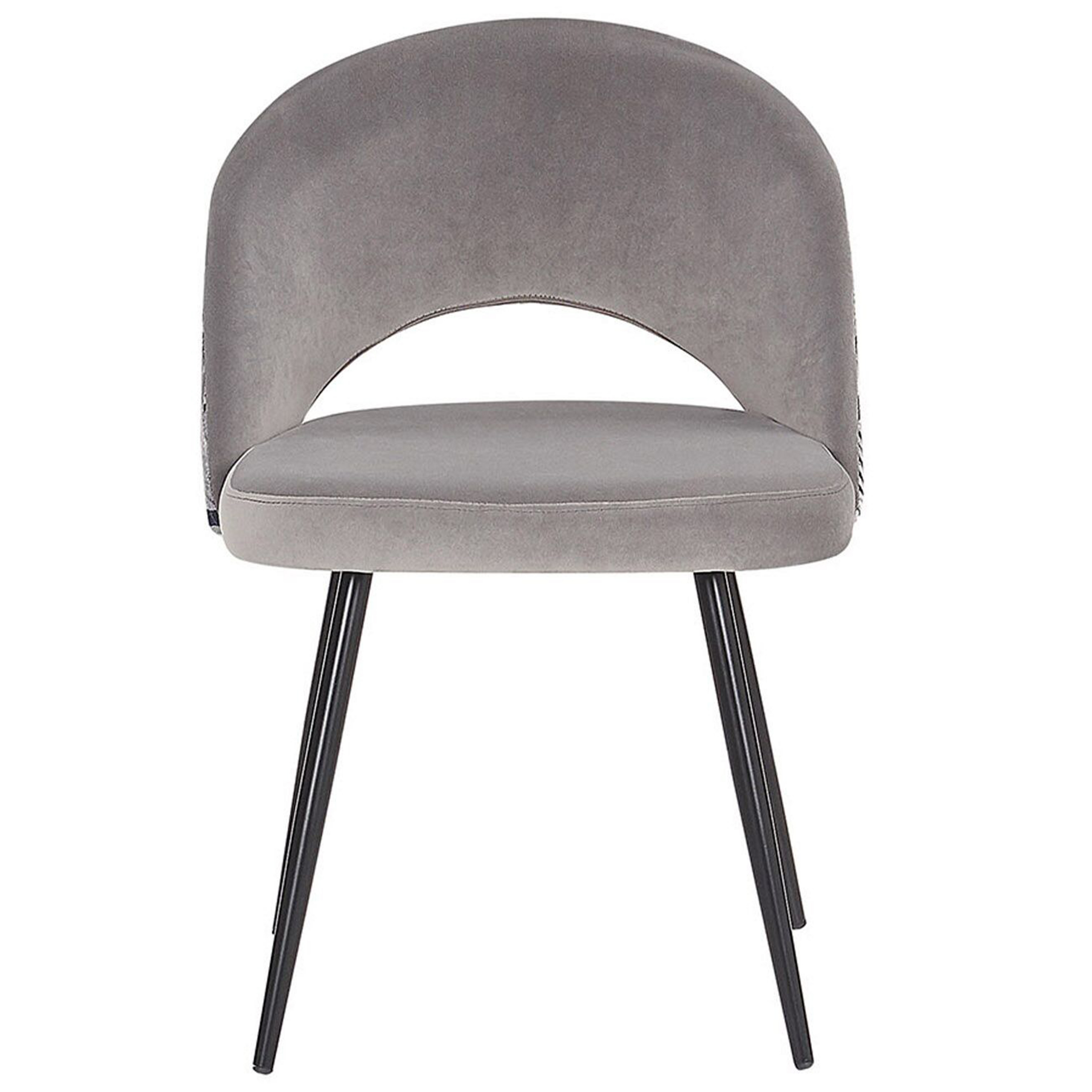 Set de 2 scaune dining VIVIAN Catifea Gri [6]