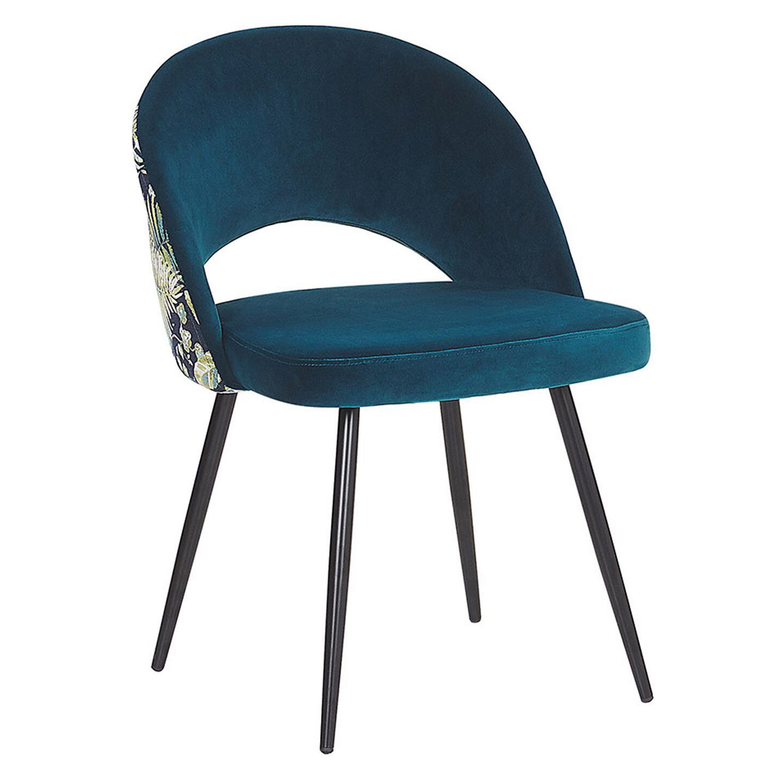 Set of 2 VIVIAN Dining Chairs Velvet Navy Blue [4]