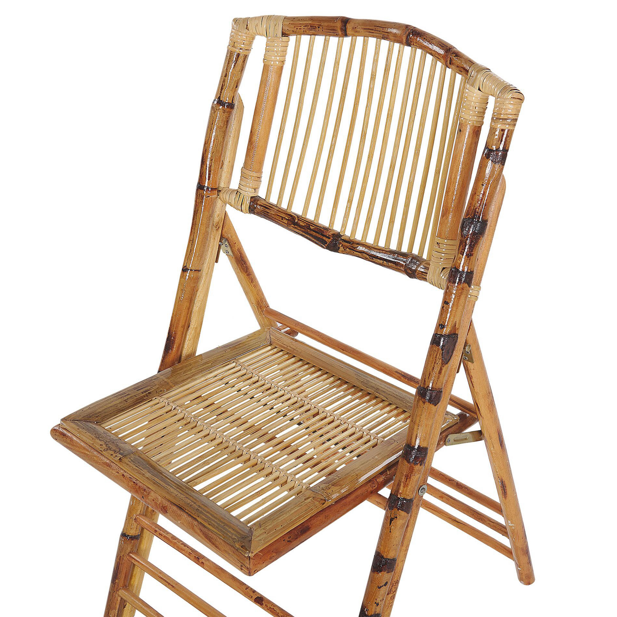 Set de 4 scaune dining Pliabil TRENTOR Lemn de bambus Natural [8]