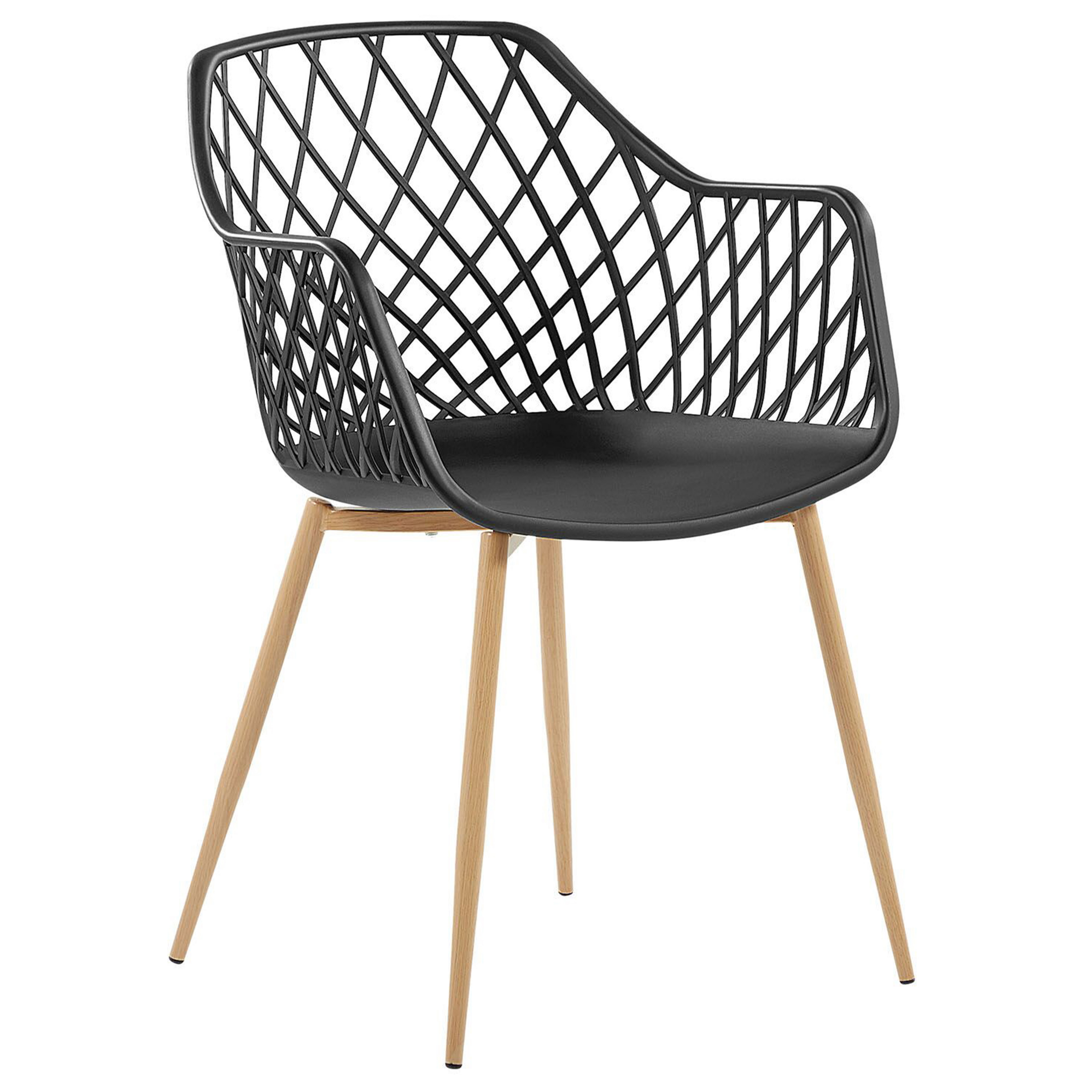 Set of 2 dining chairs NASHUA Black [4]