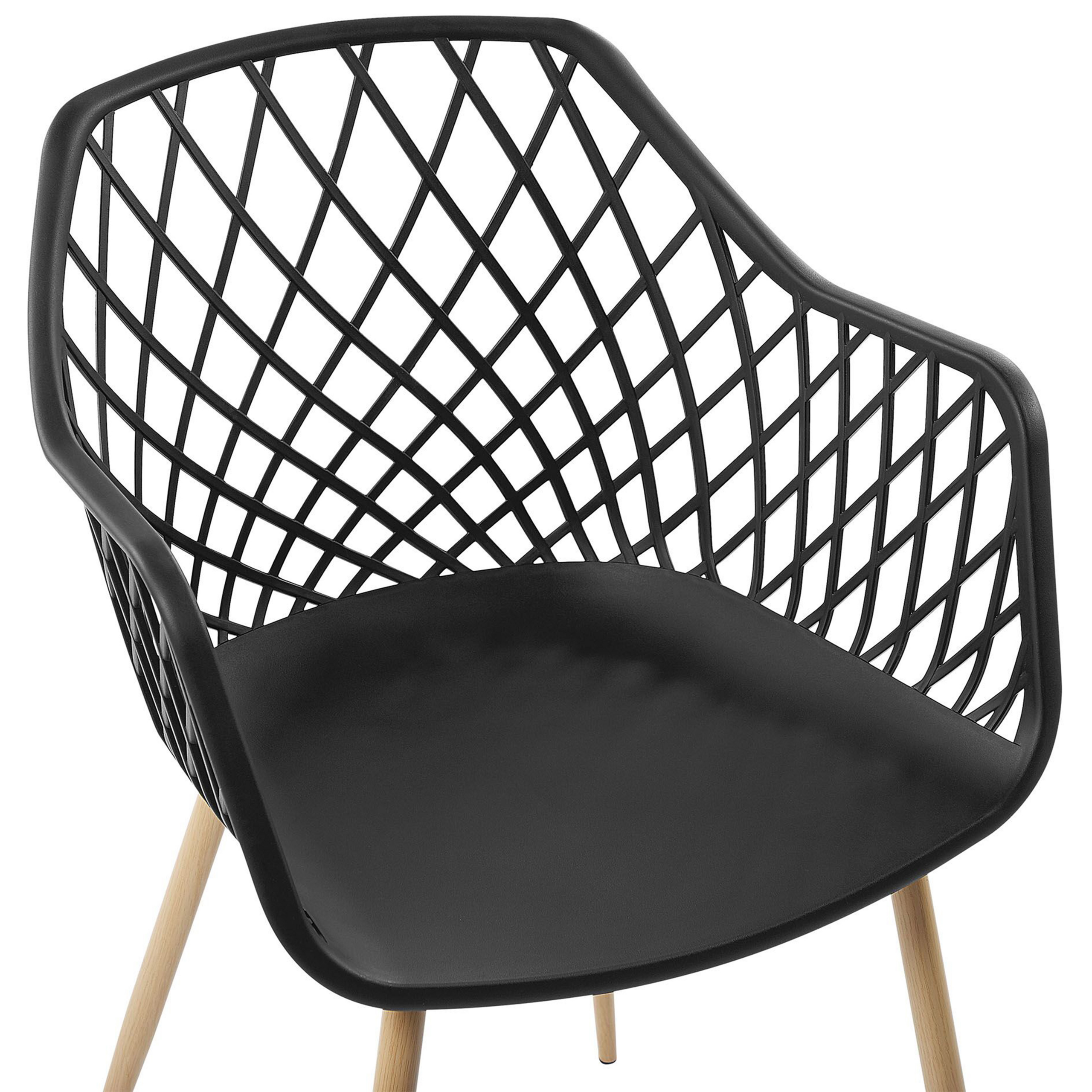 Set of 2 dining chairs NASHUA Black [7]