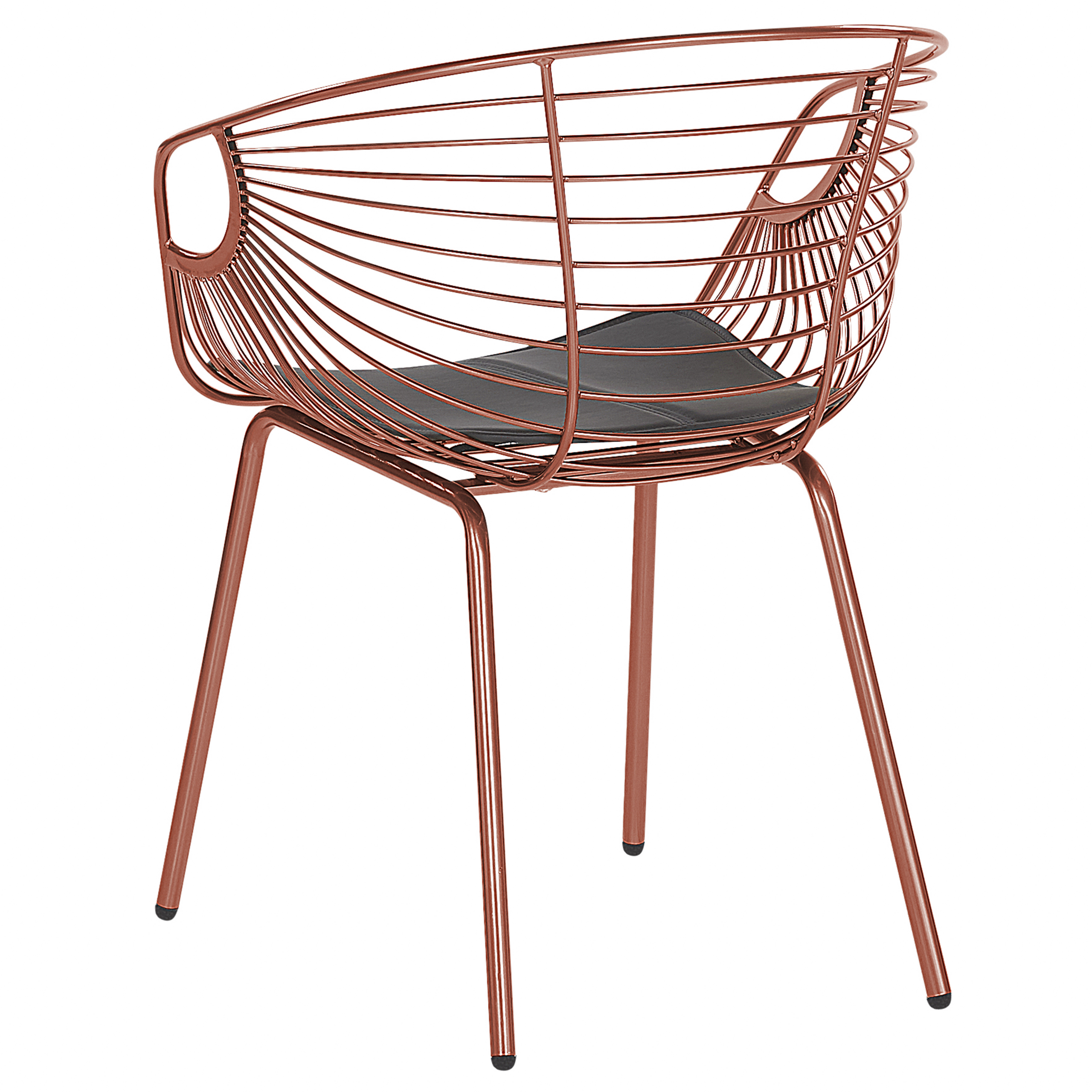 Set of 2 dining chairs HOBACK Copper Metal [6]