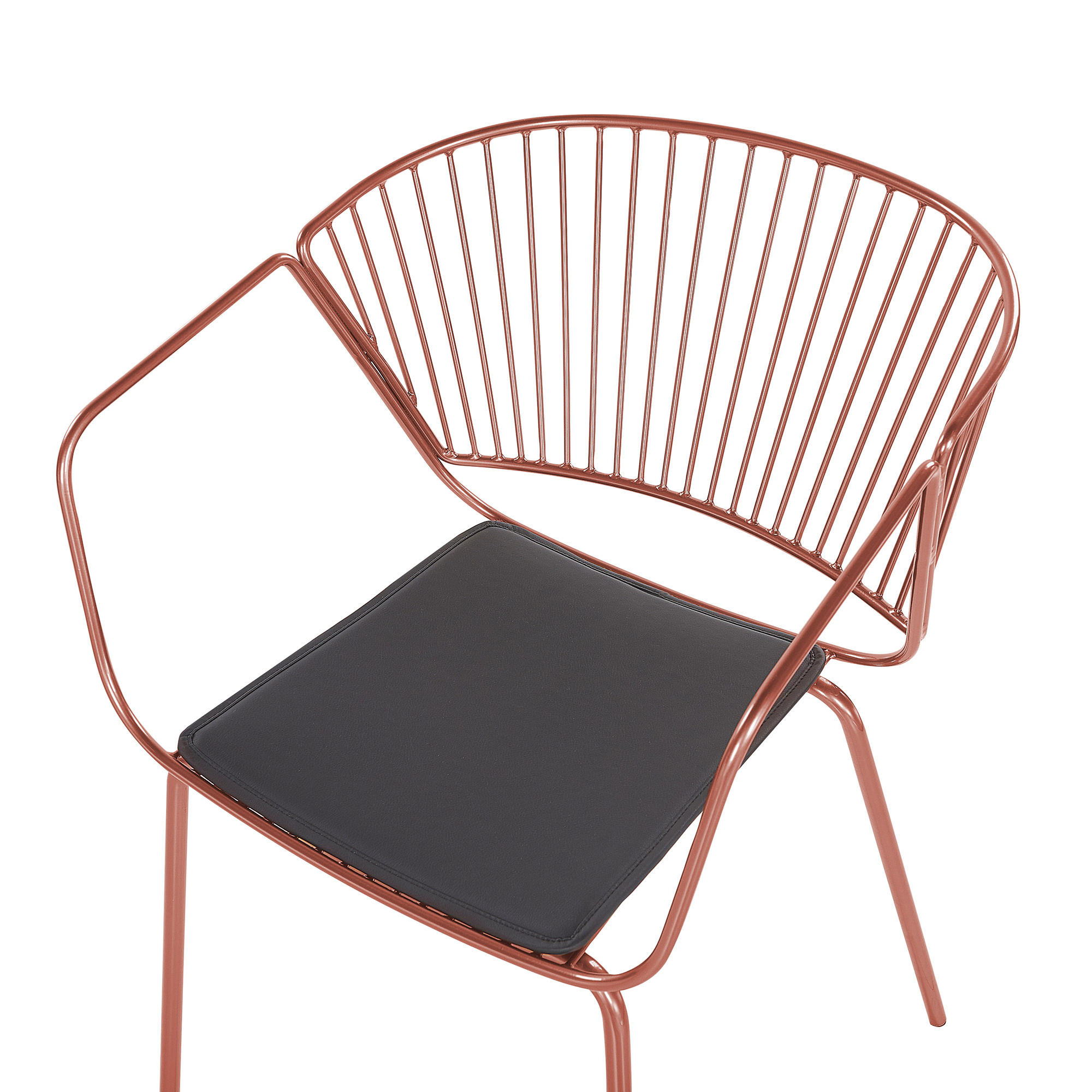 Set de 2 scaune dining RIGBY Metal Cupru [7]