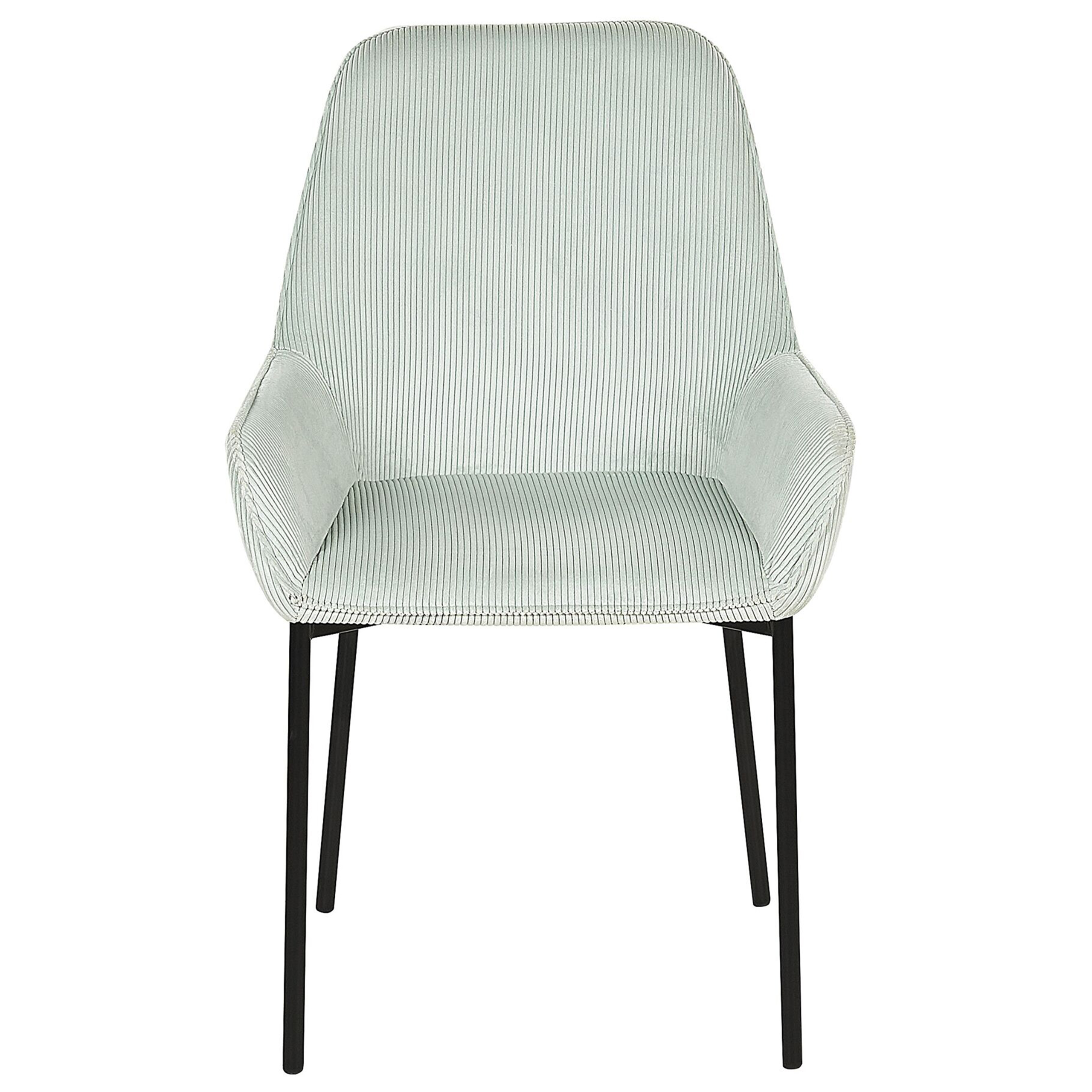 Set de 2 scaune dining LOVERNA Velur Verde mentă [5]