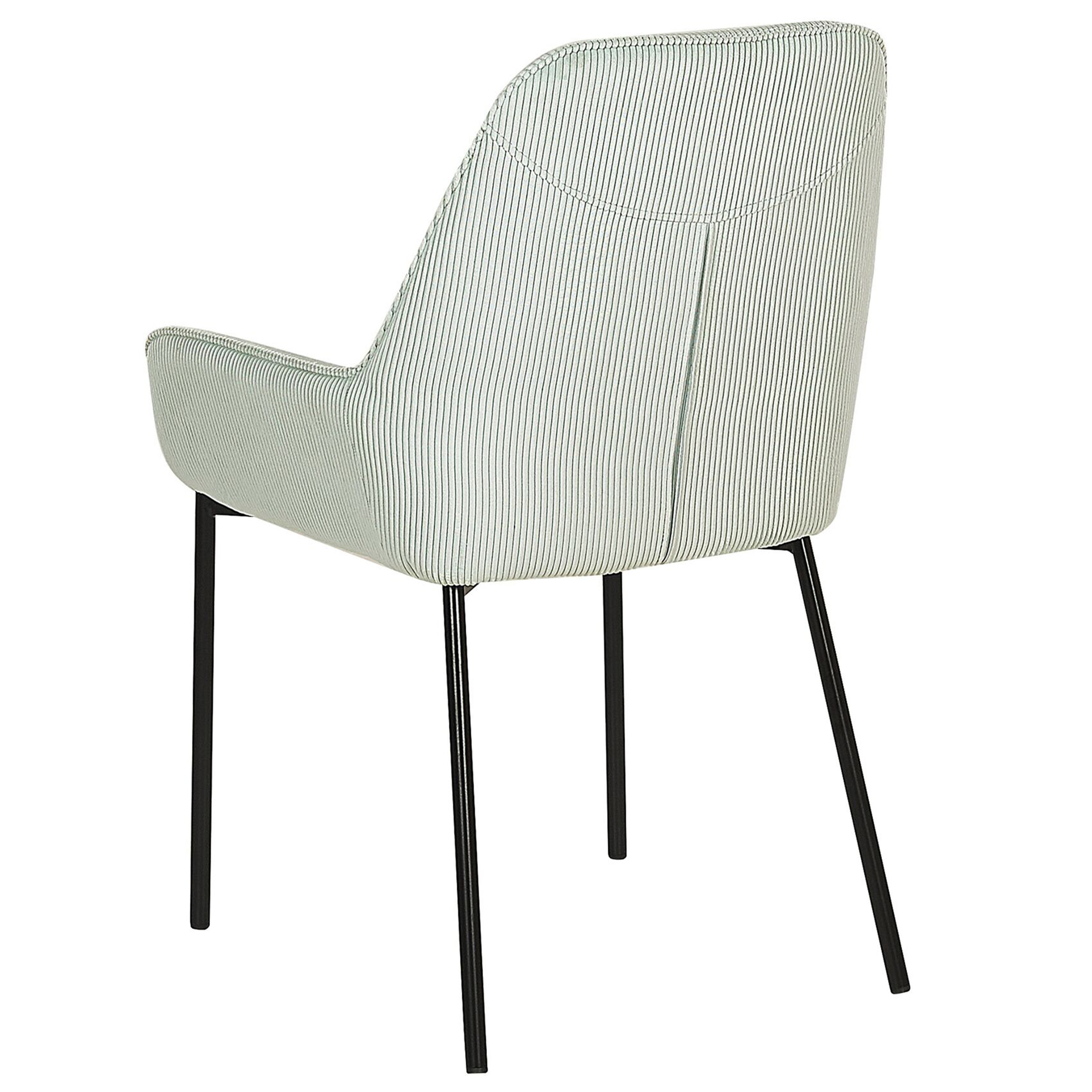 Set de 2 scaune dining LOVERNA Velur Verde mentă [6]