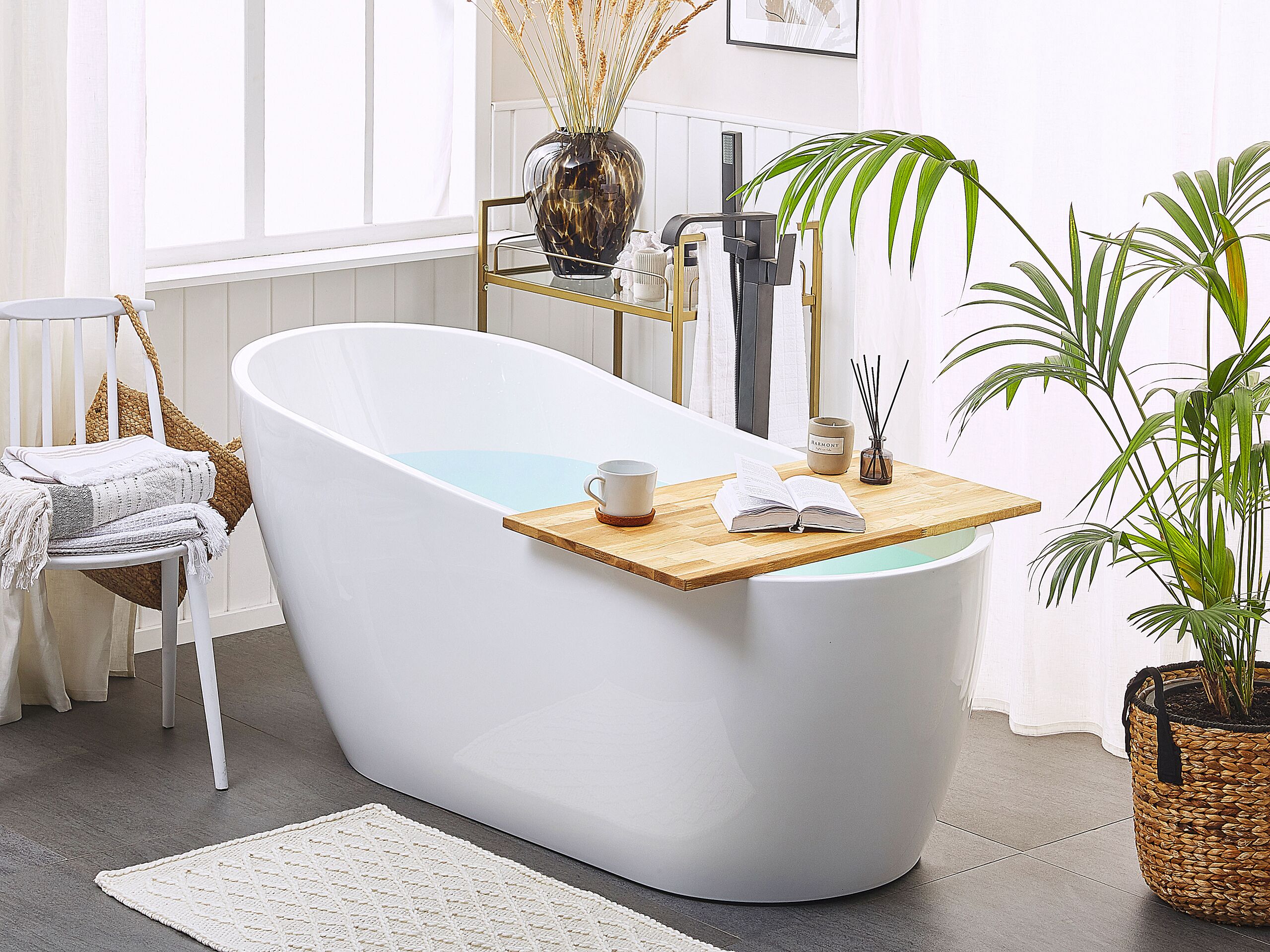 Cazi de baie - SOLARTE freestanding bathtub 170 x 78 cm White