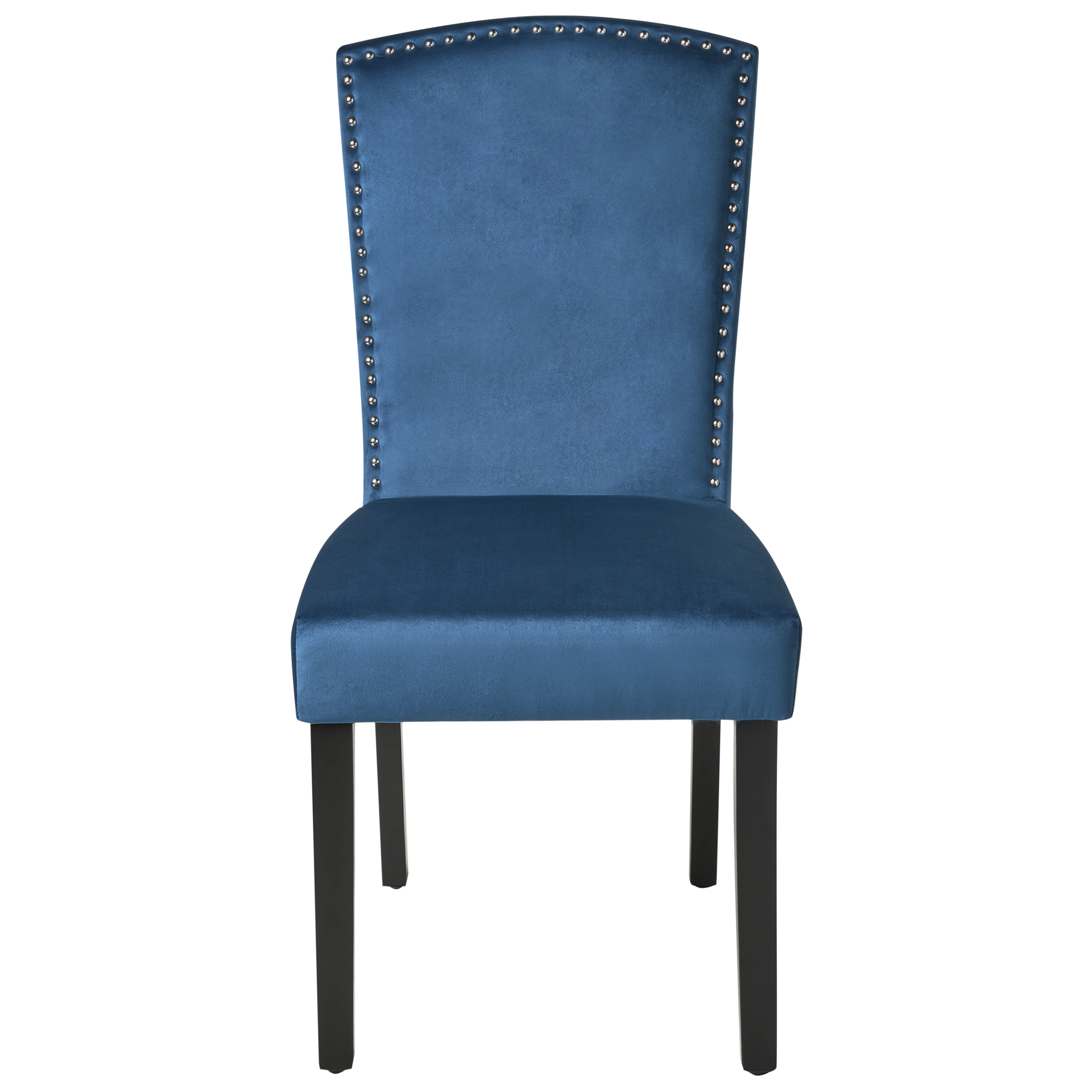 Set de 2 scaune dining PISECO Catifea Albastru închis [5]