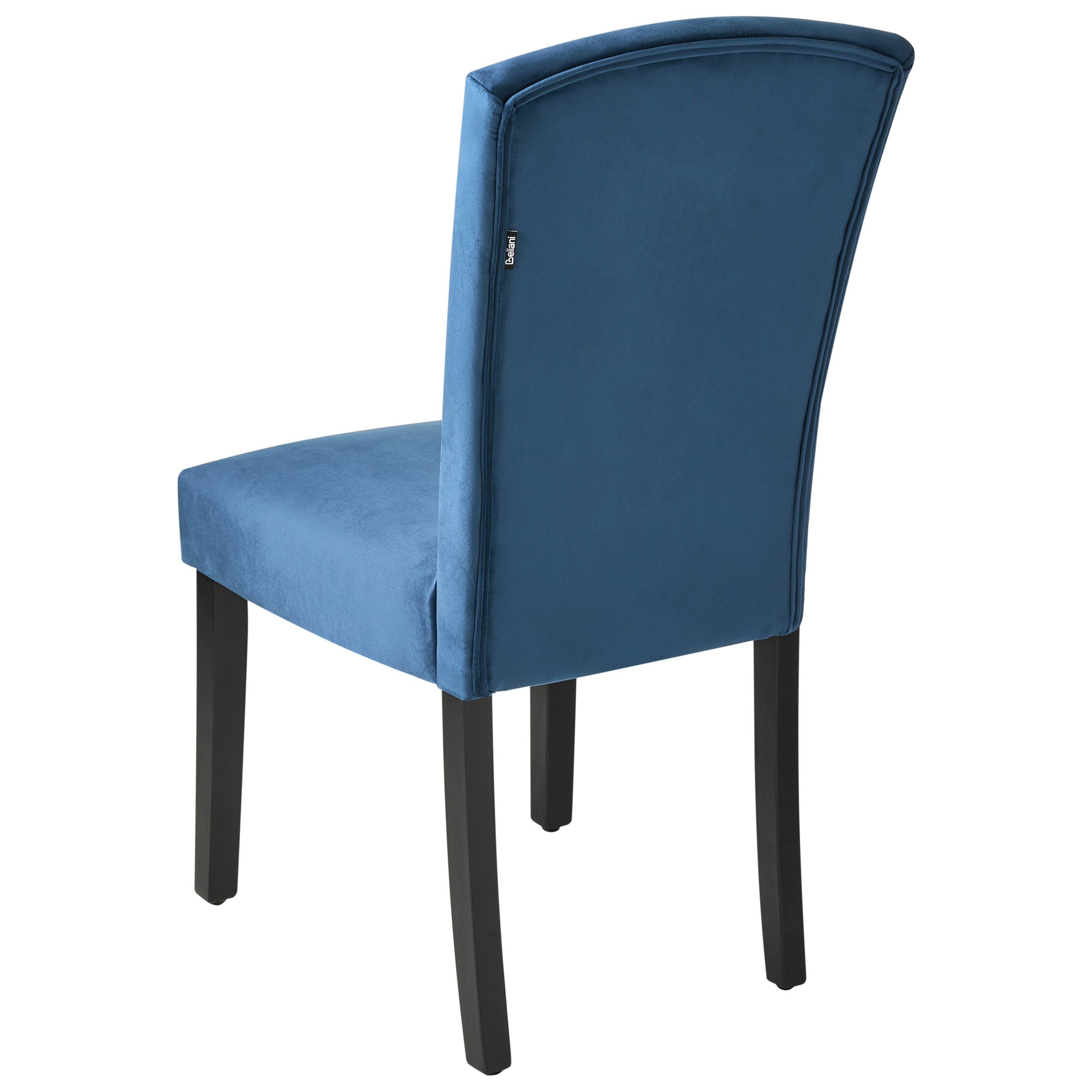 Set de 2 scaune dining PISECO Catifea Albastru închis [6]