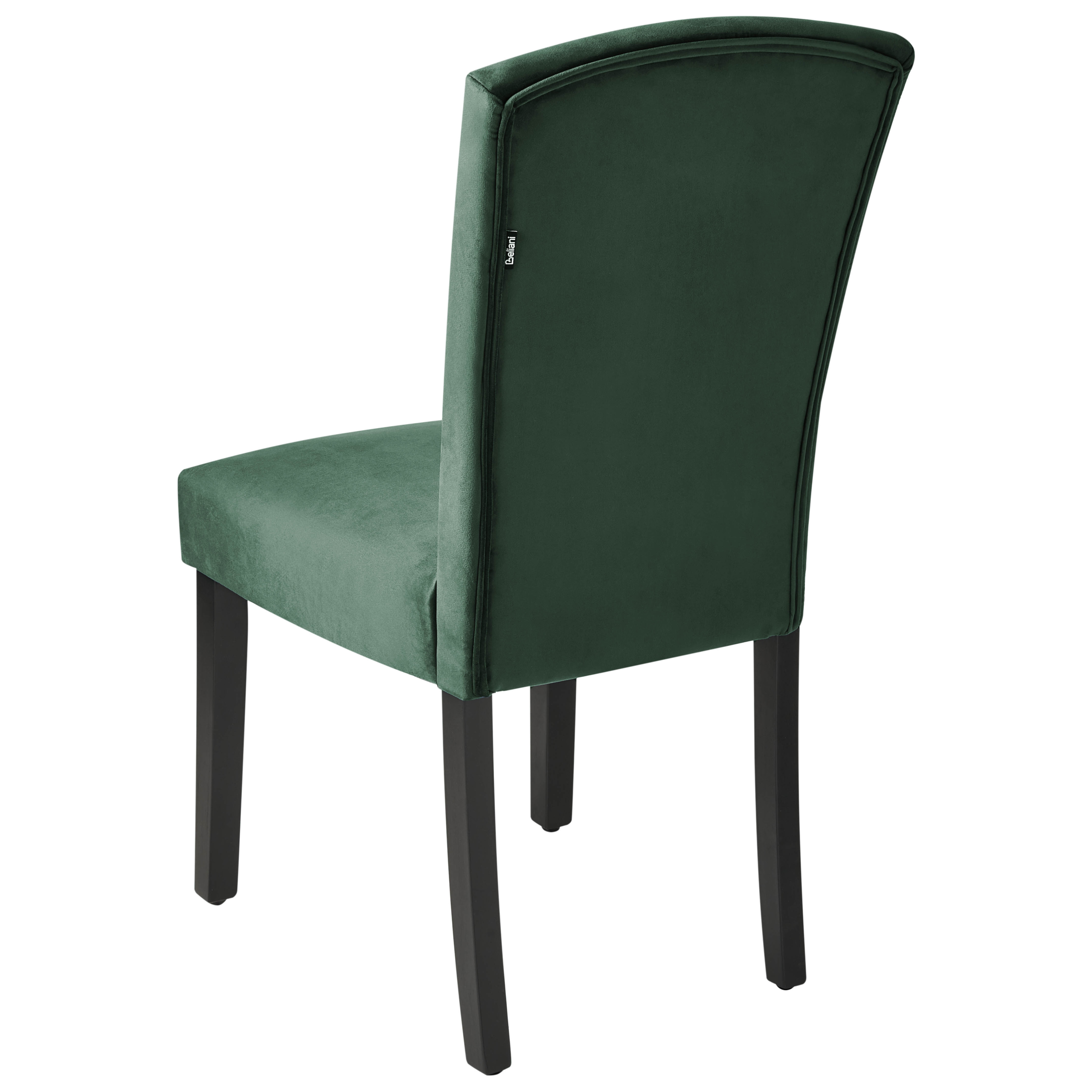 Set de 2 scaune dining PISECO Catifea Verde închis [6]