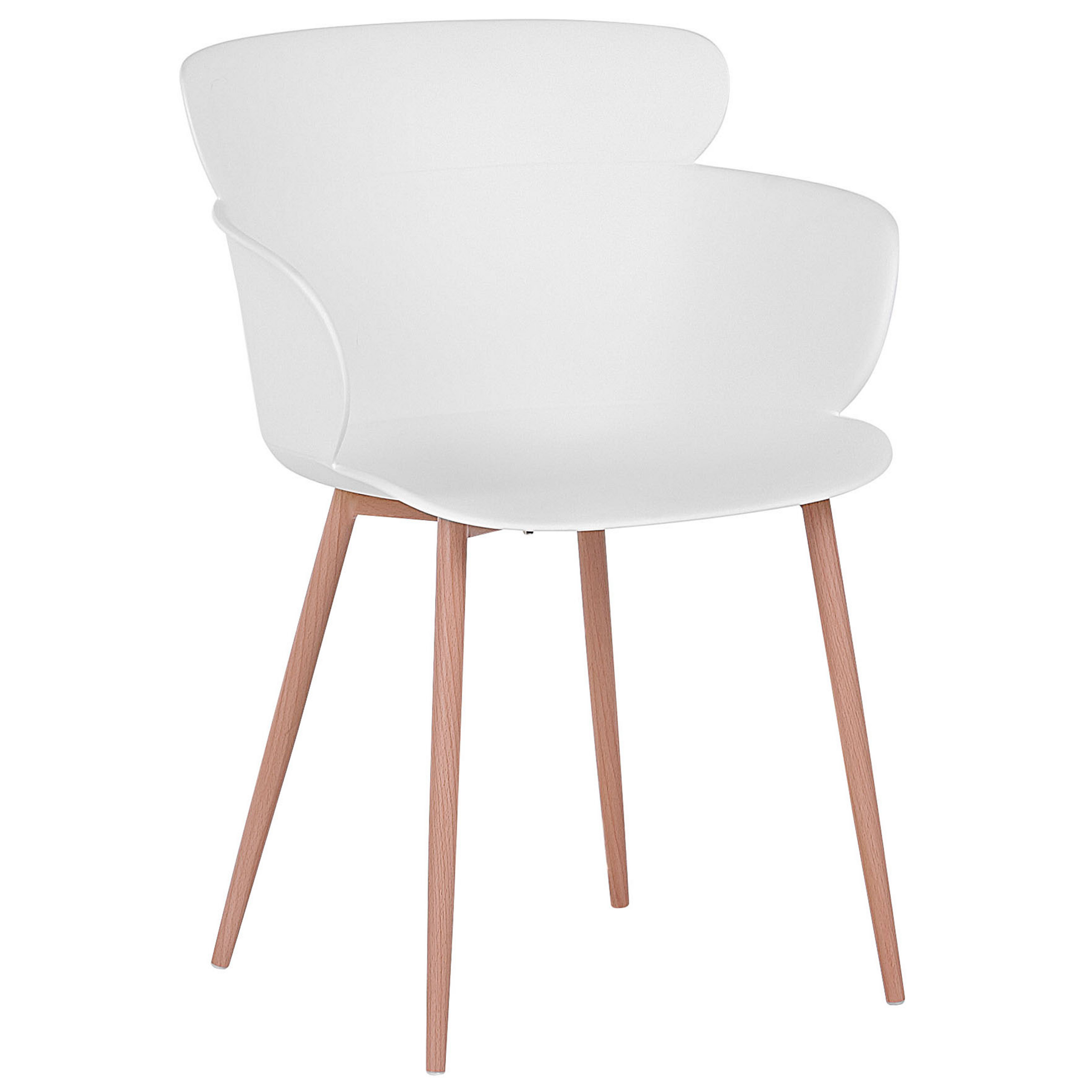 Set of 2 Dining Chairs SUMKLEY White [4]