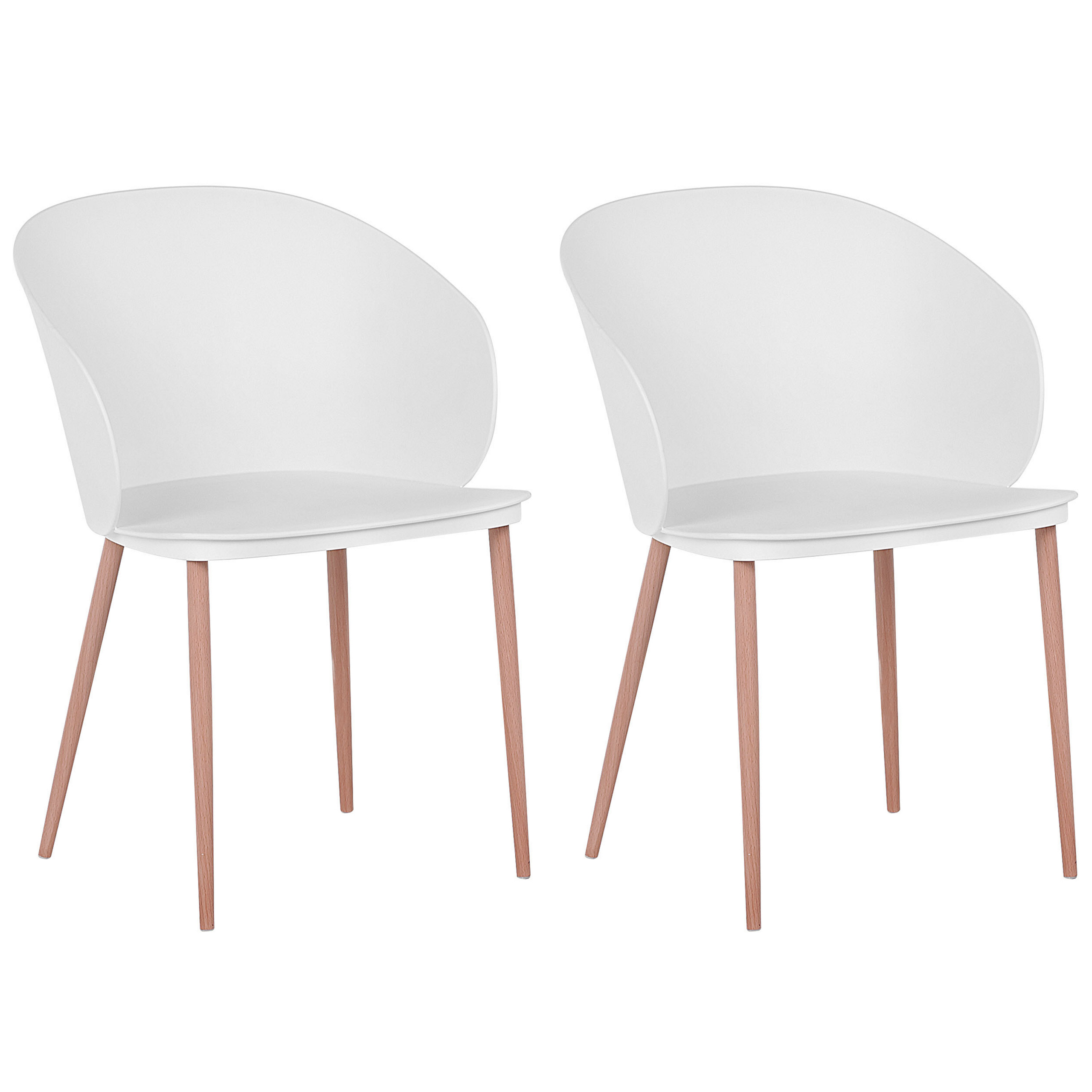 Set of 2 Dining Chairs BLAYKEE White [2]