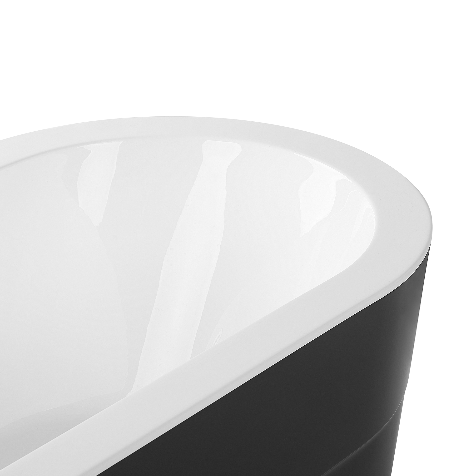 Freestanding bathtub EMPRESA 170 x 80 cm Black [7]